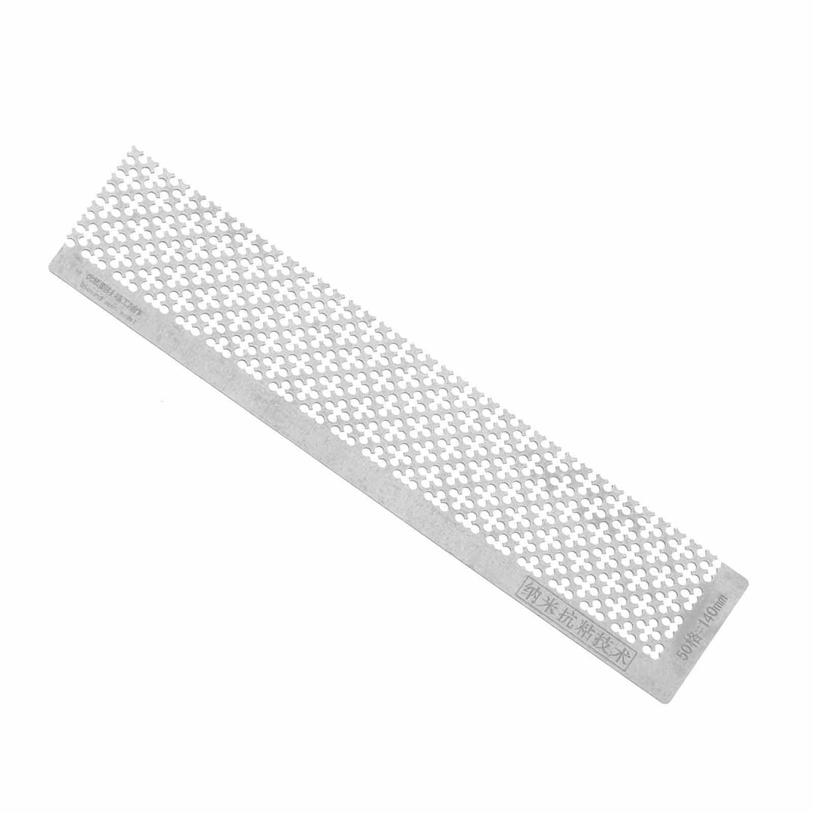 Strass-mallineal Aus Edelstahl, Blankogitter, Punktbohrer-lineal Für 5d-diy, 140 Mm