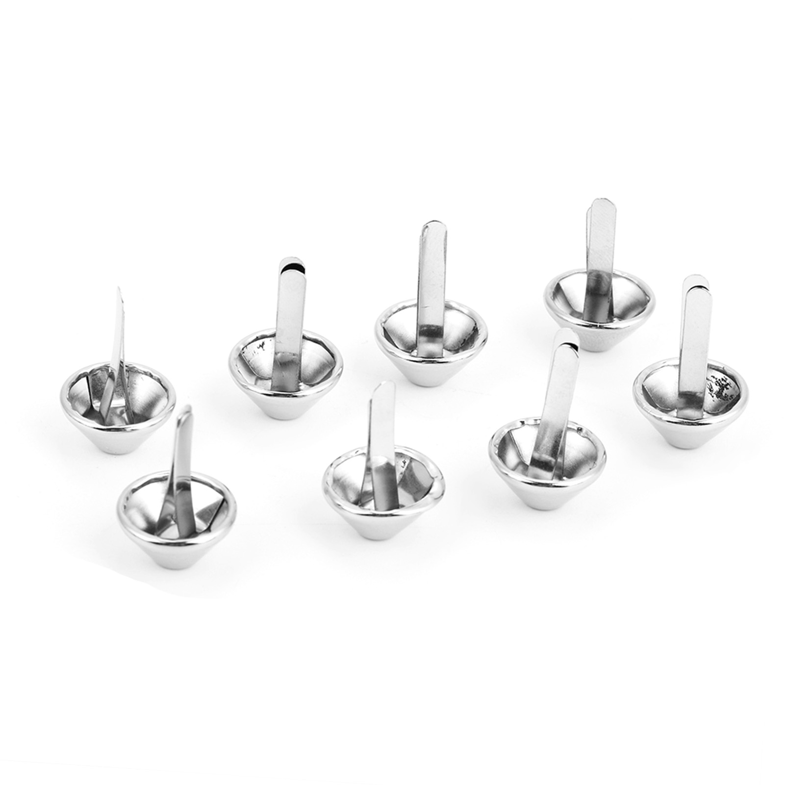 50 Stück Handtaschen-kegelfüße, Ziernägel, Nieten, Spikes, Lederbastelbedarf (nickel 15 Mm)