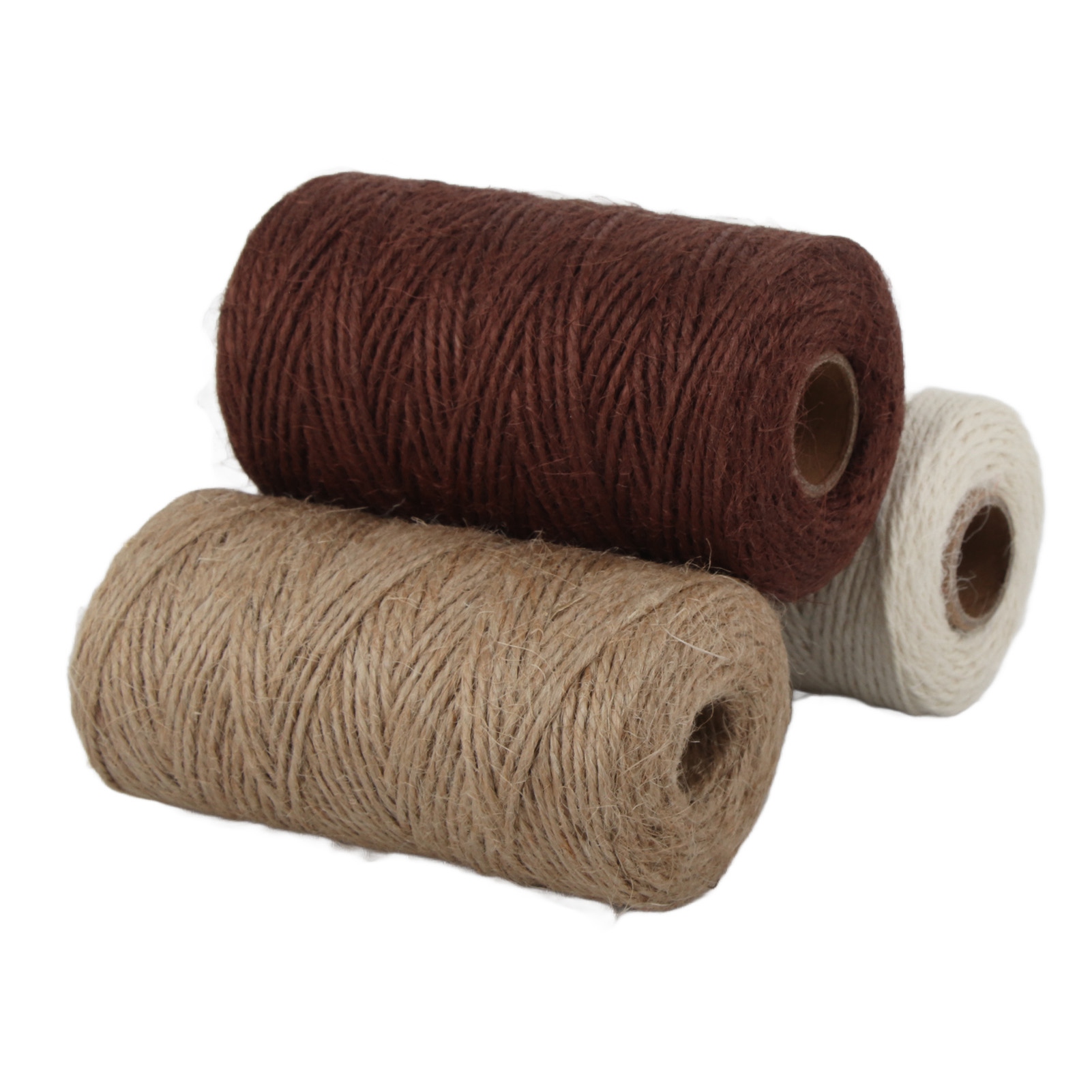 Stück Juteseil, Weiß, Braun, Khaki, Geflochten, 2 Mm Dick, Ideal Zum Basteln Und Verpacken