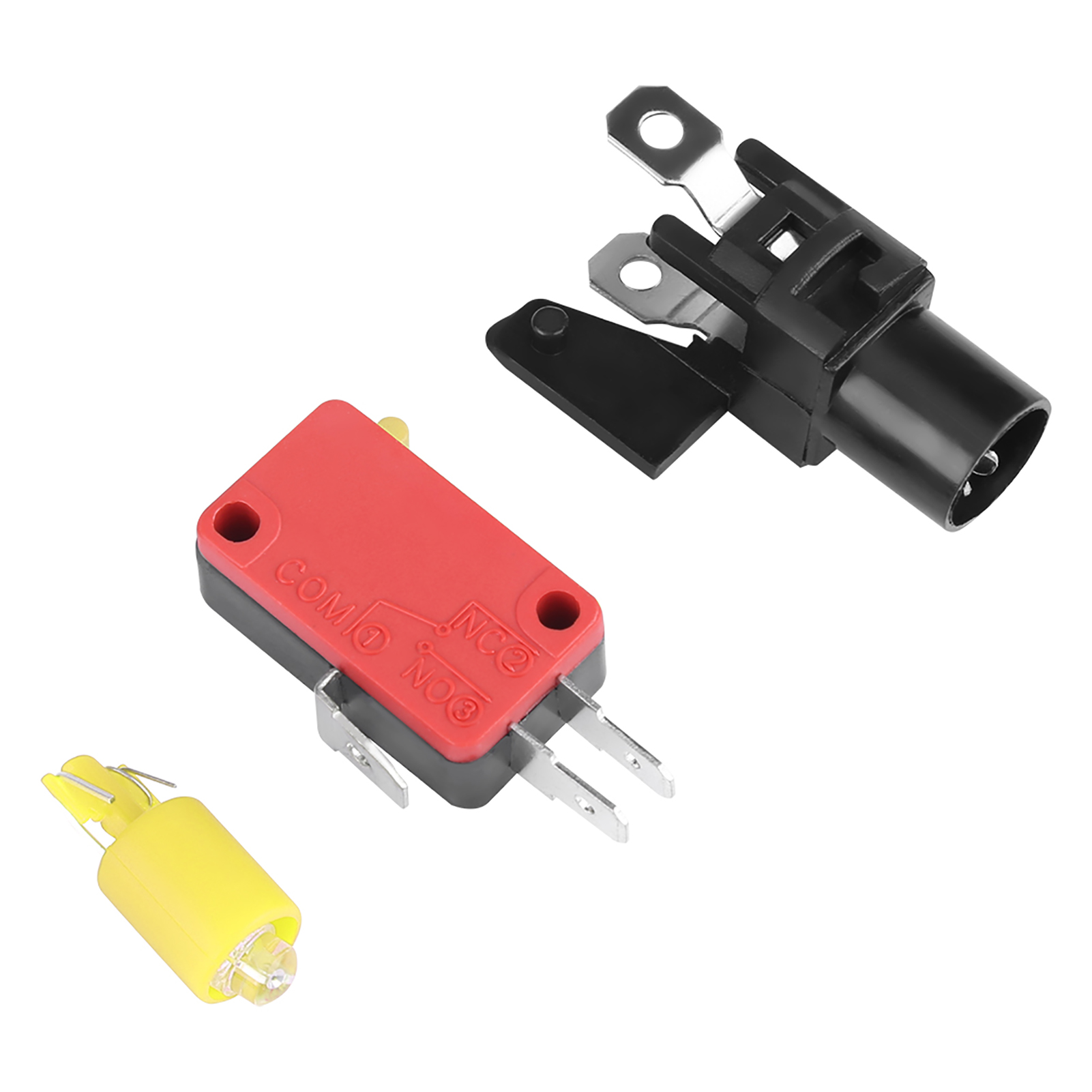 100 Mm Großer Arcade-knopf Mit Led-konvexität, Ersatz Für Konsolen (gelb)