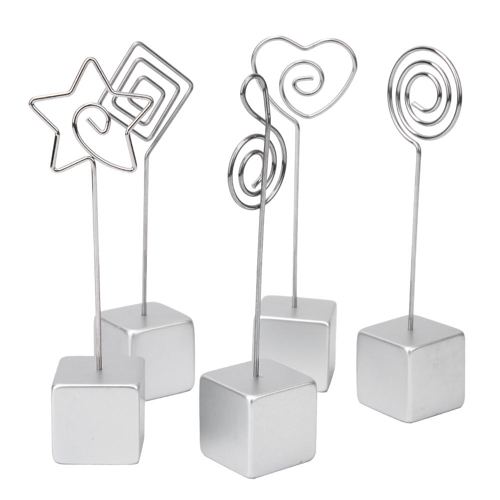5er-pack Memo-kartenhalter, Fotonotizen, Tischnummernständer, Bürobedarf, Weiß