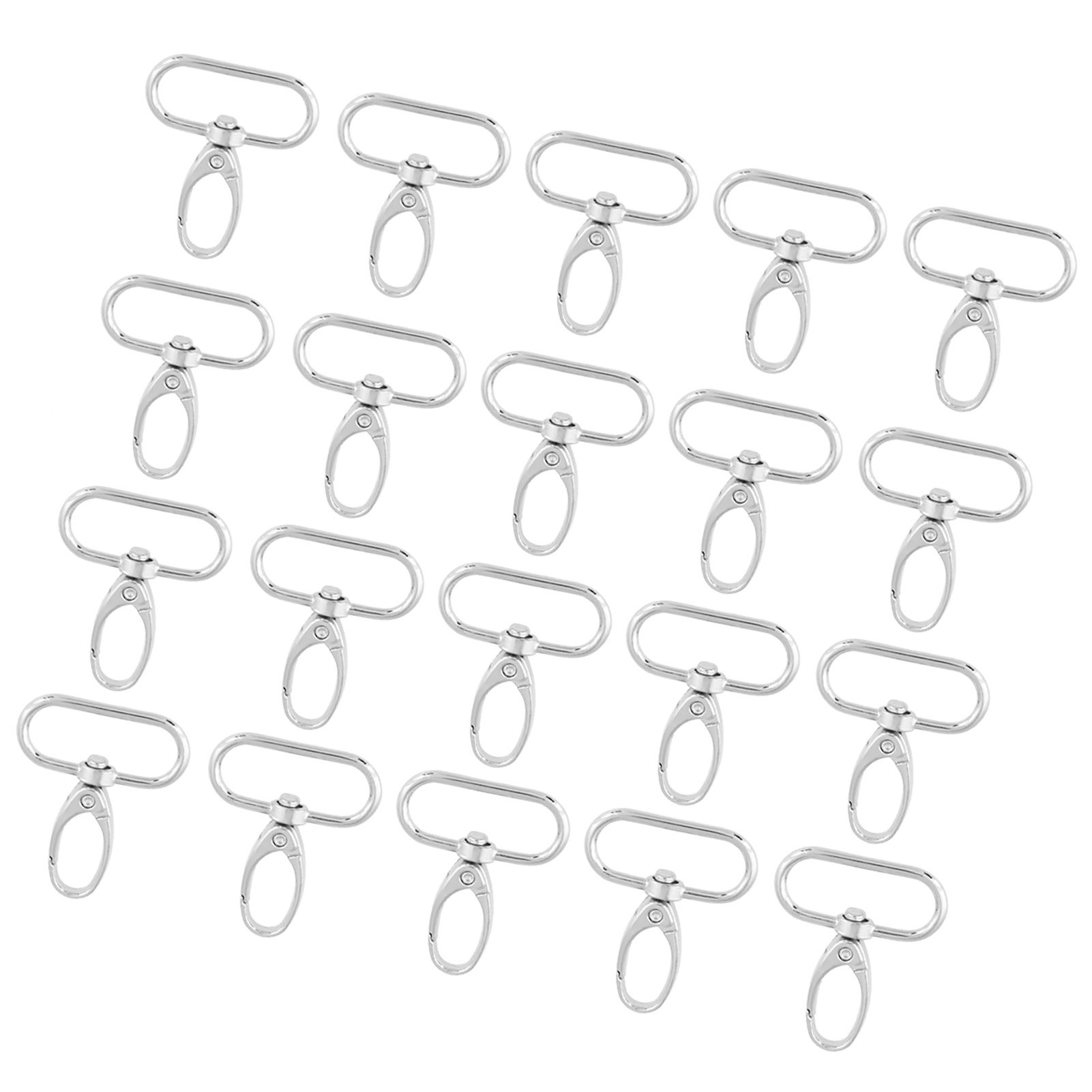 20 Stück Taschenverschlüsse Aus Zinklegierung, Drehbare Auslöseclips, Schlüsselanhängerhaken (32 Mm)