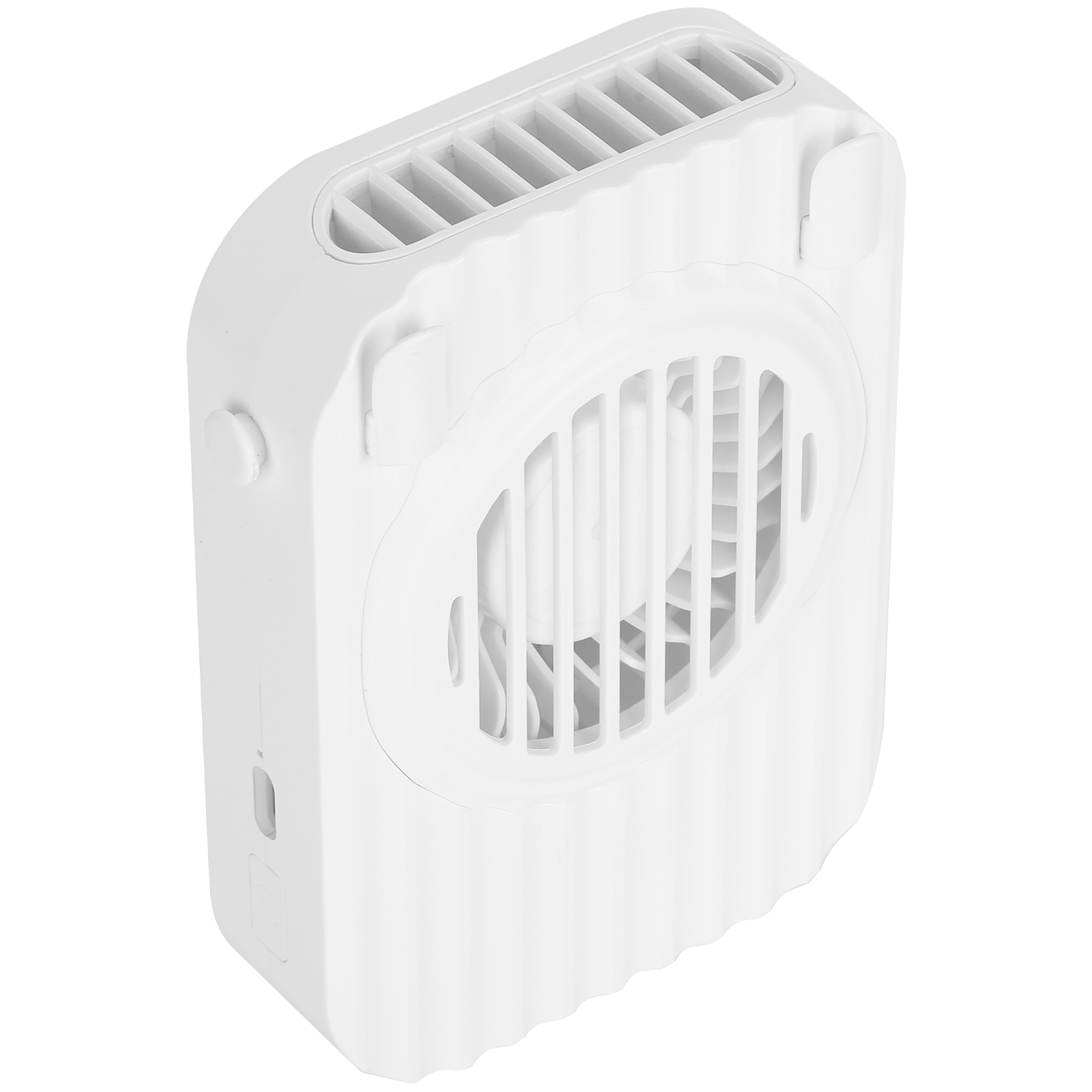 Mini-nackenventilator, Kreativ, Usb-tragbar, Freihändig, Tragbar, Bequem Zum Aufhängen, 3 Geschwindigkeitsstufen (weiß)