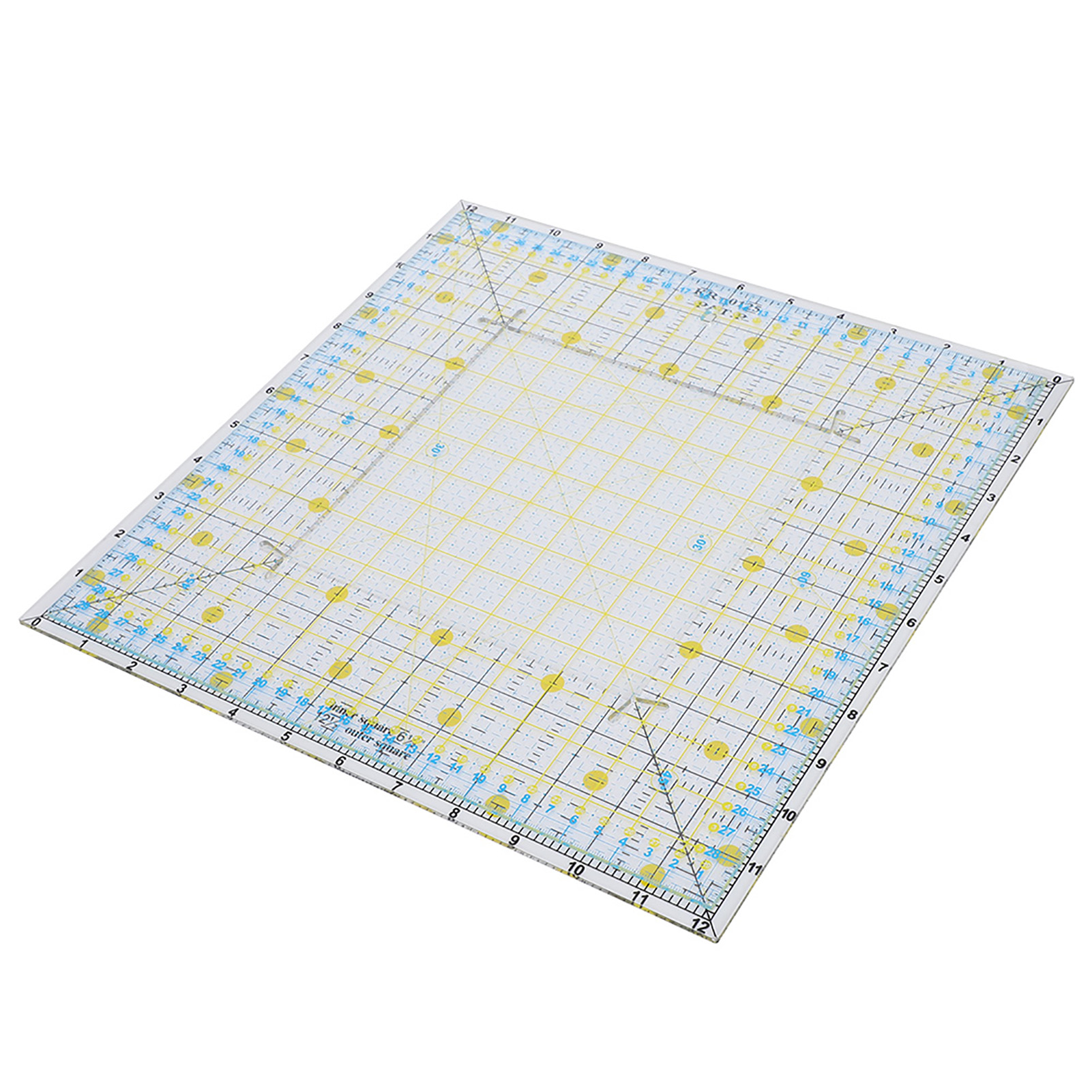 2 Stück Quadratische Acryl-quiltlineale Zum Messen, Nähen Und Sticken Für Diy-stoffpatchwork