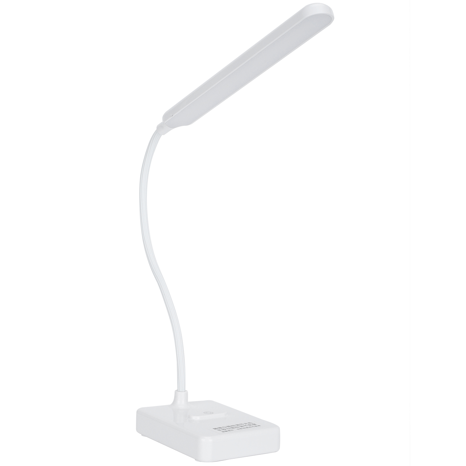 Led-tischleuchte Mit Augenschutz, Biegsam, Usb-ladefunktion, Drei Helligkeitsstufen, Weiß, 1901