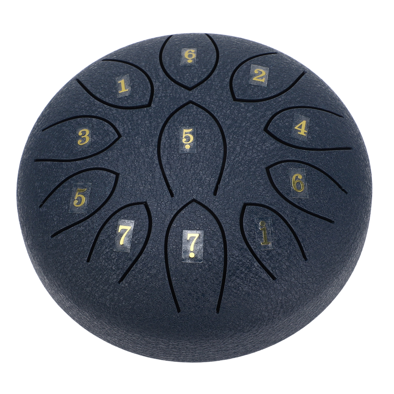 Rain Drum 6 Zoll, 11 Töne, Stilvolles Design, Handpan-trommel Aus Kohlenstoffstahl, Schlaginstrument, Blau