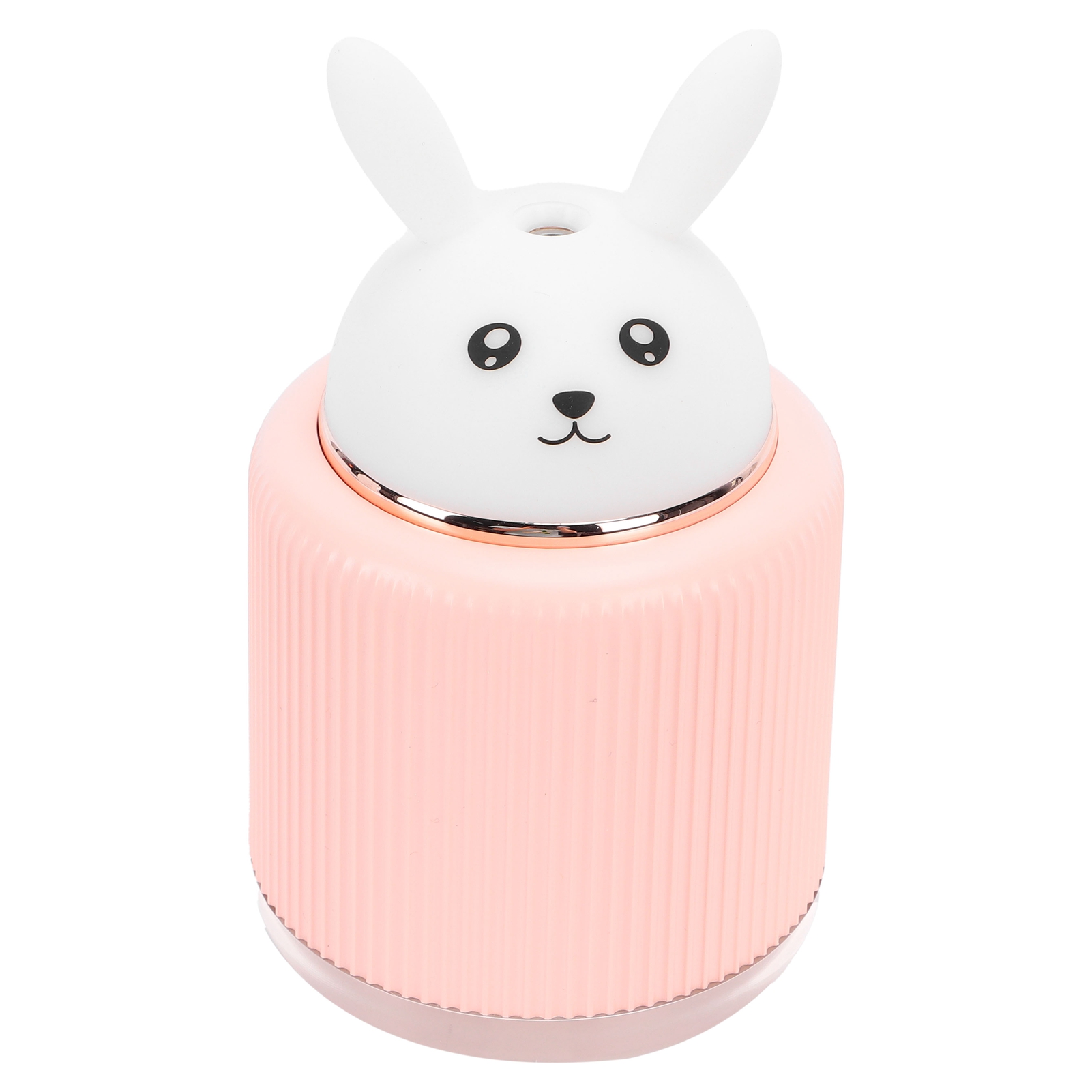 Mini-luftbefeuchter Im Niedlichen Cartoon-stil Mit Licht Für Auto, Büro, Schlafzimmer – Rosa Hase