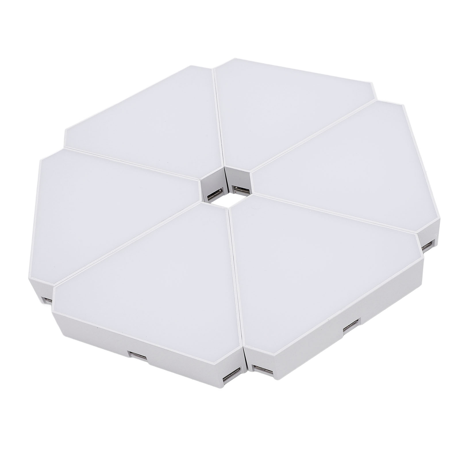 6er-set Dreieckige Led-leuchten Mit Dreifacher Steuerung Per Usb Und Musiksynchronisation, Rgb-dreieck-wandleuchte