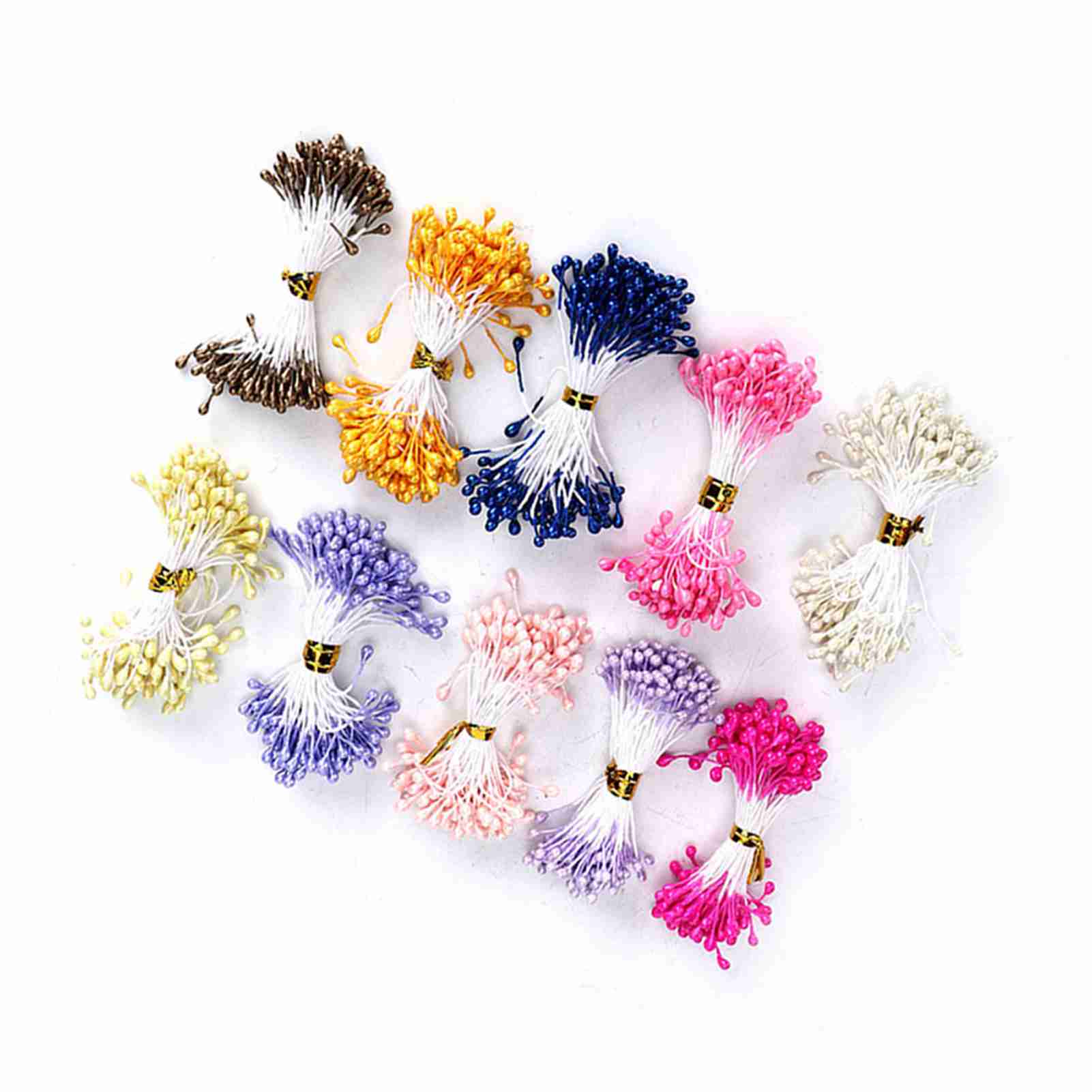 900 Künstliche Blütenstaubblätter, Getrocknete Blumen, Handgefertigte Staubblätter, Dekoratives Zubehör, 3 Mm