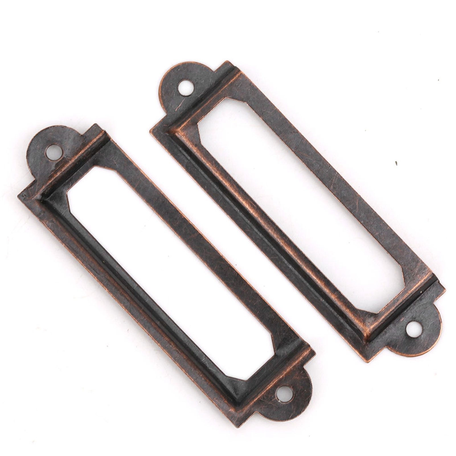20 Stück Schubladenetiketten, Markenlogo Für Studenten, Diy-retro-schubladenschilder, Regaletiketten-zubehör, Rotbronze