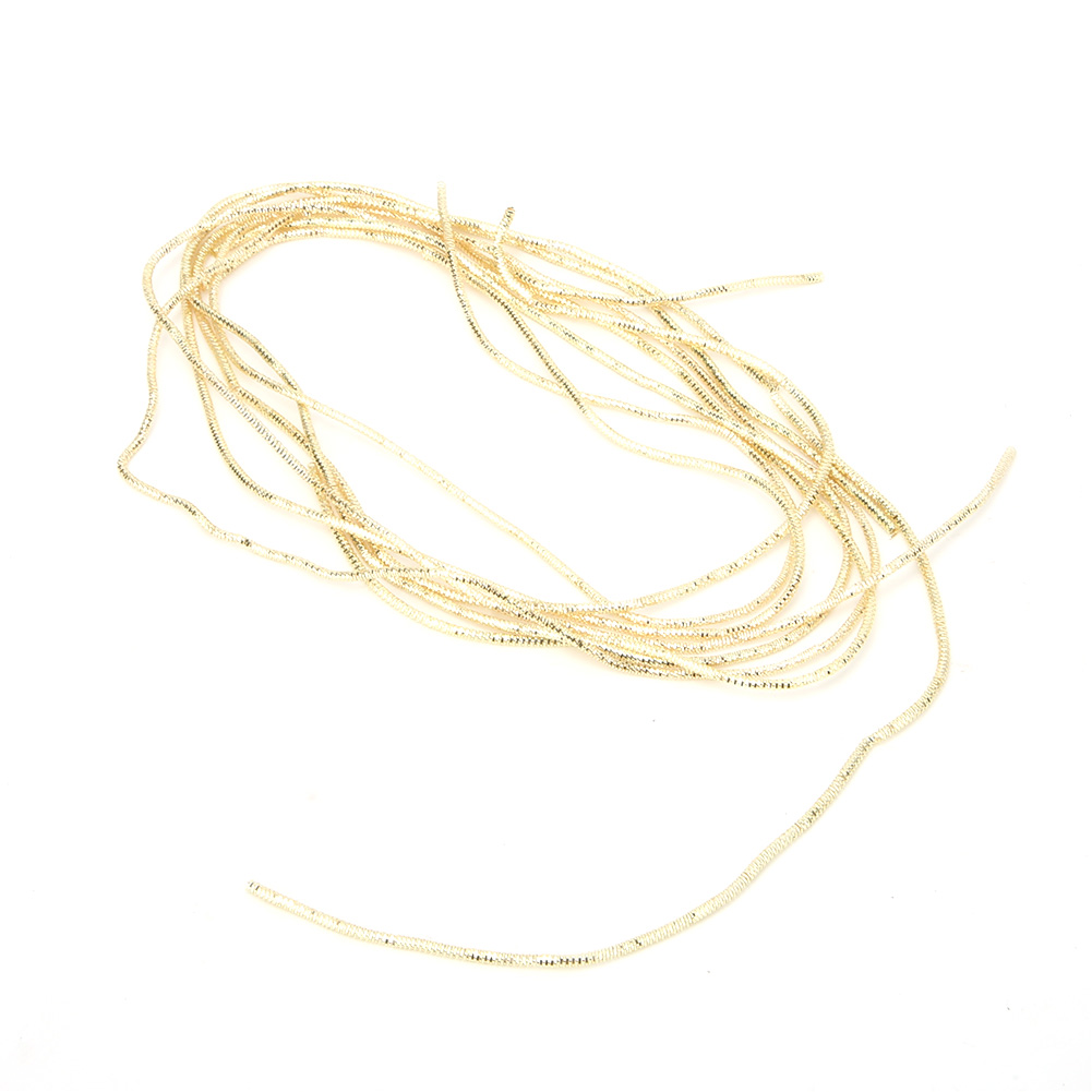 Stickgarn Aus Kupferdraht, Glänzend, 1,5 Mm Durchmesser, Handarbeit, Diy-faden, Goldfarben