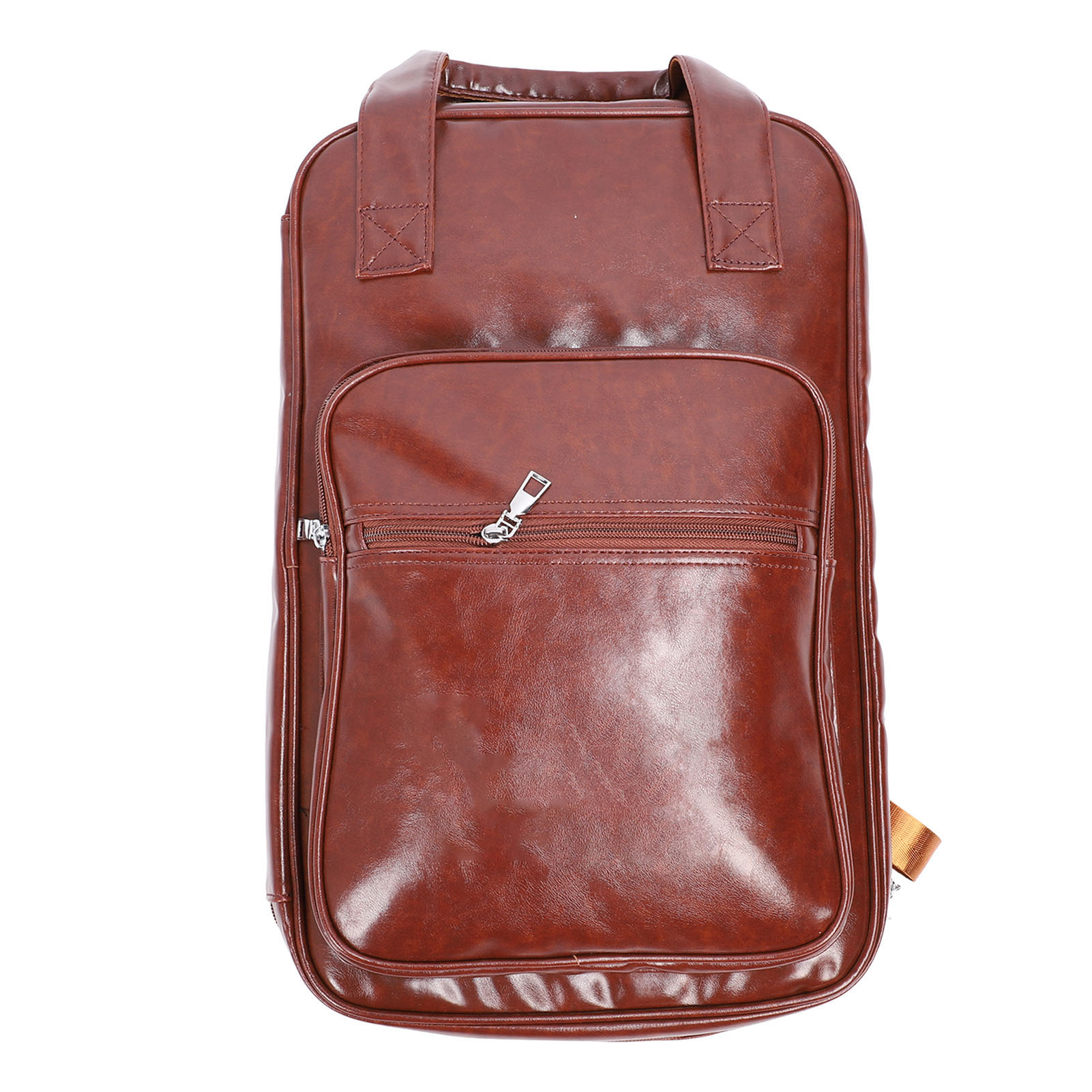 Drumsticks-tasche, Verdicktes Multifunktionales Pu-leder-drumsticks-aufbewahrungsetui, Rucksack, Bräunlich-rot