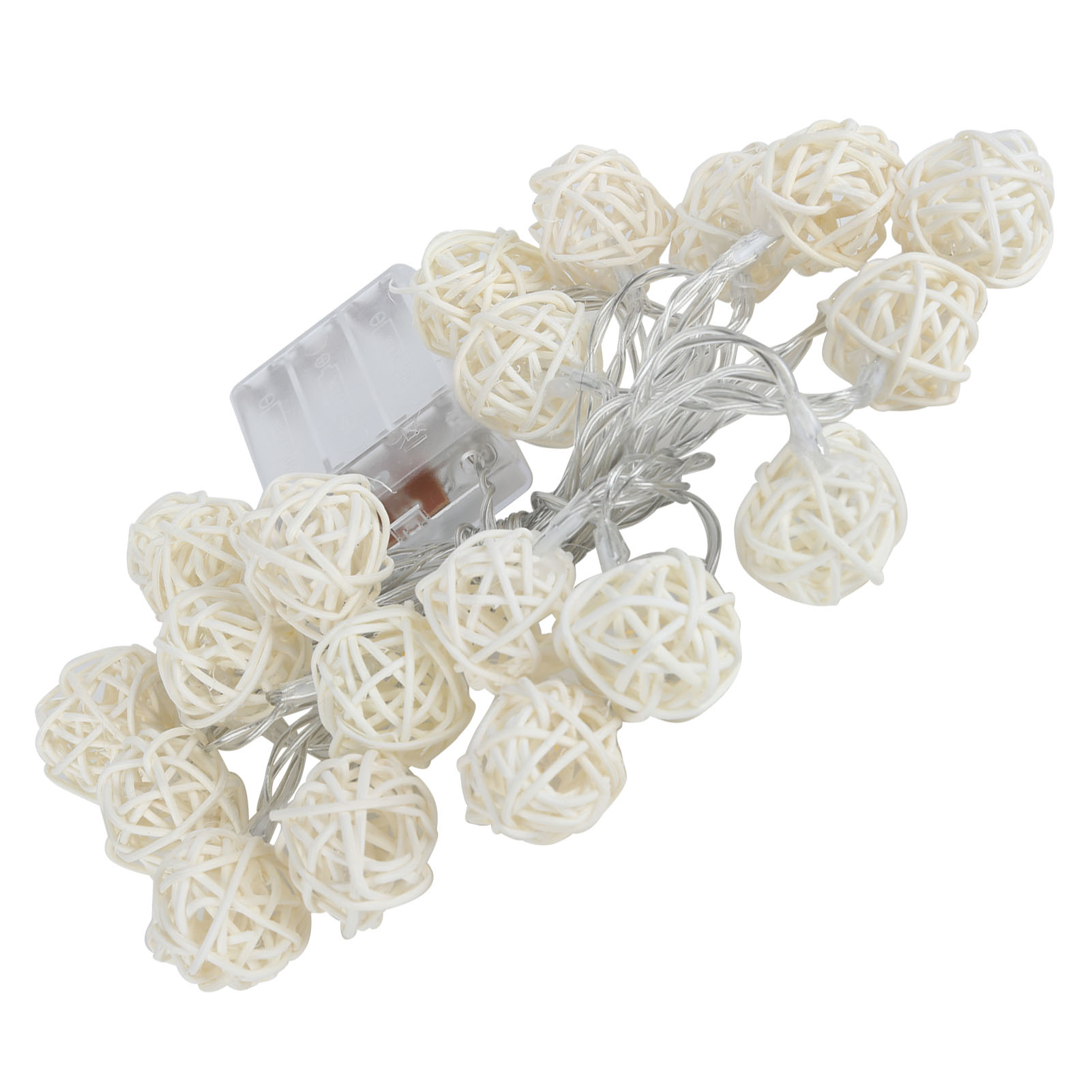 Lichterkette Mit Warmweißen Led-kugeln Zur Dekoration Von Partys, Bühnen, Hochzeiten Und Schlafzimmern