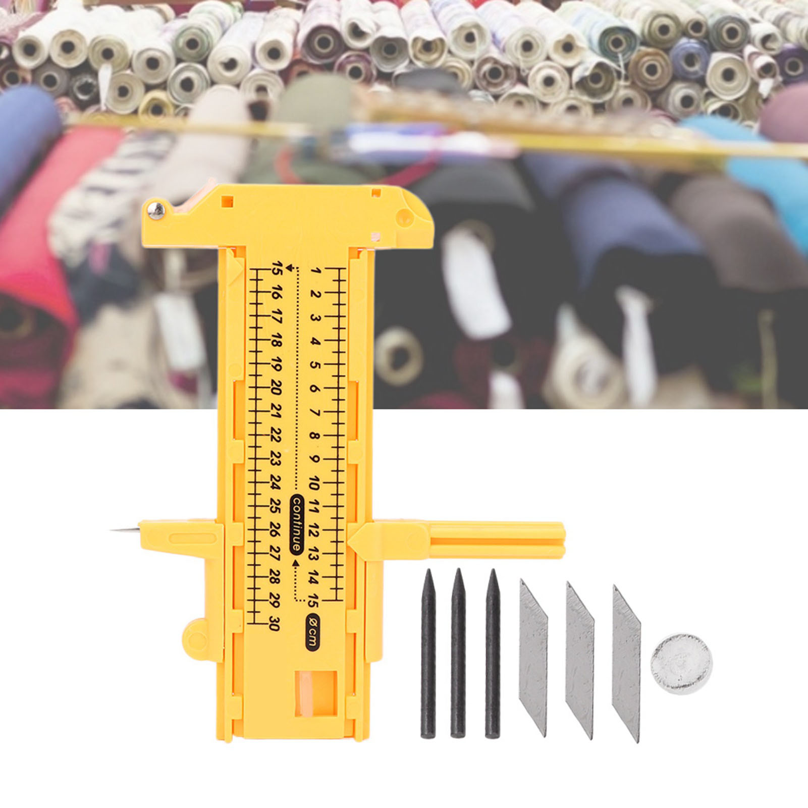 10–300 Mm Hochwertiger, Gelber, Verstellbarer Zirkel Aus Pvc-kunststoff, Kreisschneider, Schneidewerkzeug