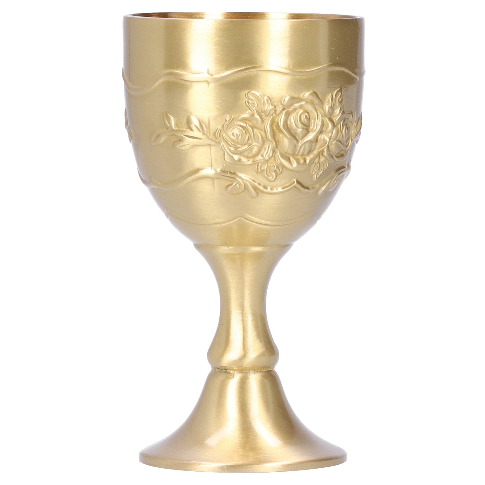 Vintage Messingbecher, Königlicher Kelch, Geprägte Rose, Milchtee, Wein, Whisky, Kleiner Kelch, Partyzubehör