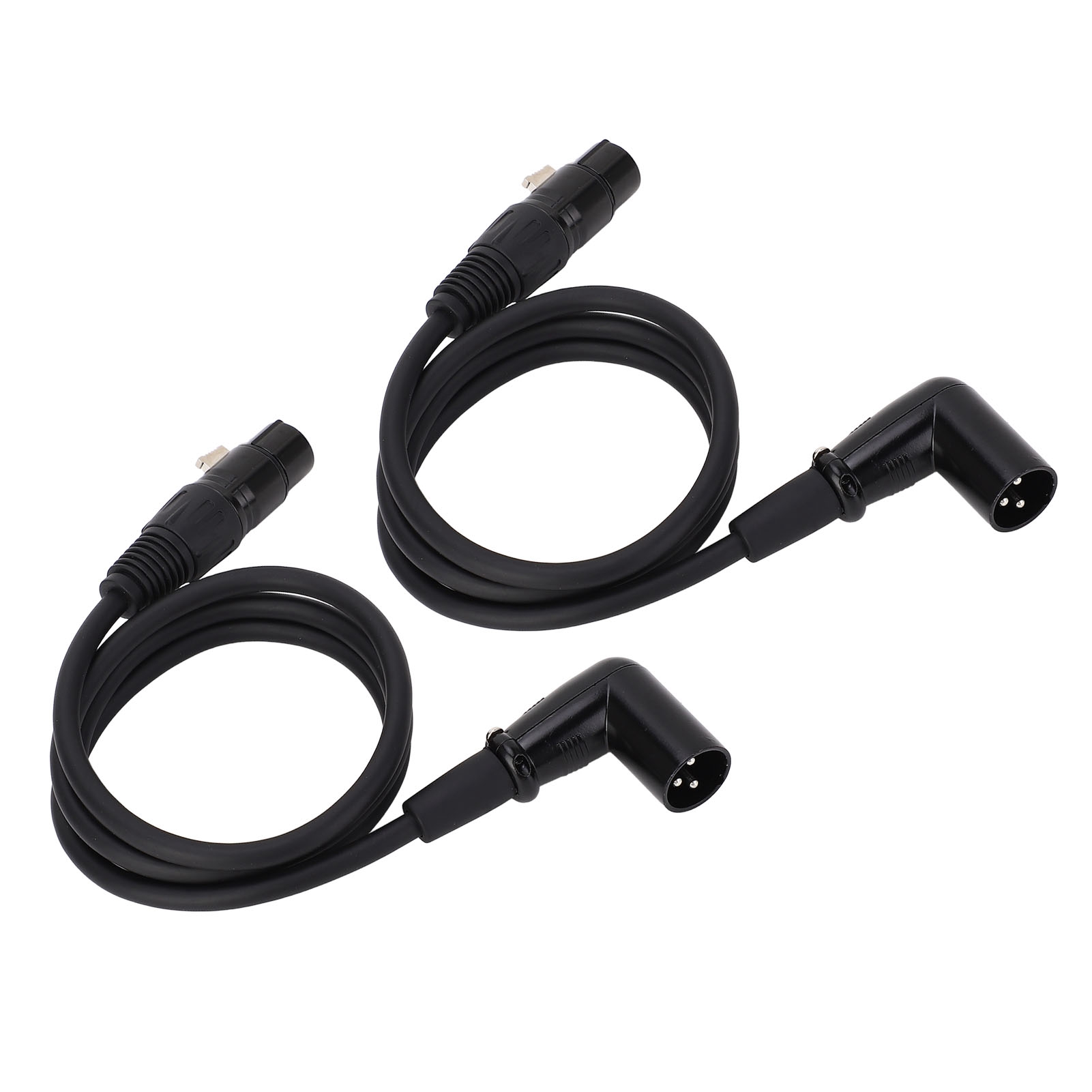 Stück Mikrofon-verlängerungskabel, 3-poliger Xlr-stecker Auf Xlr-buchse, Mikrofonkabel-adapter Für Lautsprecher, Mischpult Und Verstärker Xk042l, 0,3 Meter / 1 Fuß