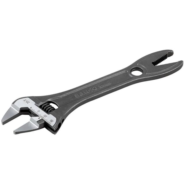 BAHCO skiftenøgle 8'' Riflede smalle haj kæber og