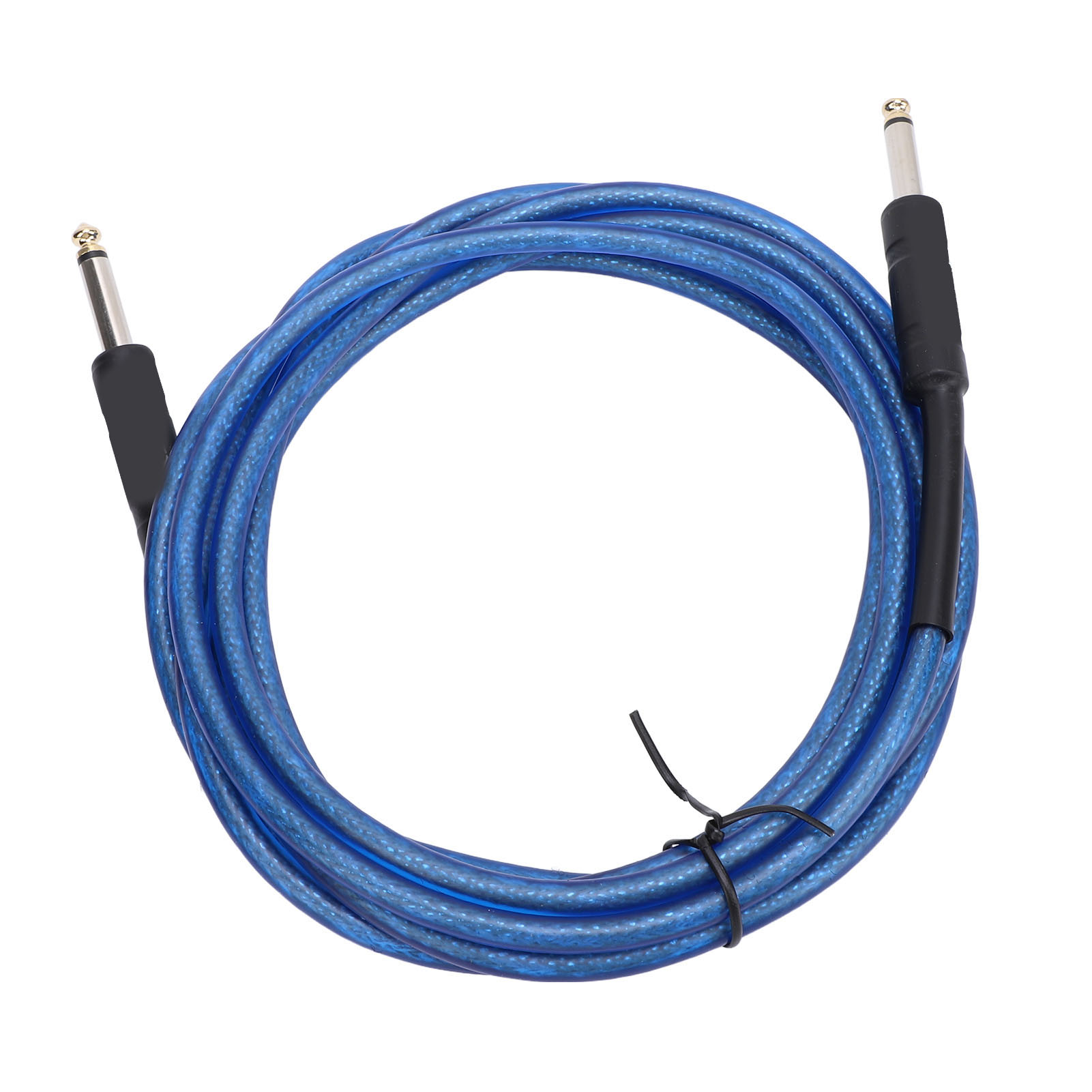 Gitarrenkabel 6,35 Mm Stecker Auf Stecker, Rauschunterdrückendes, Flexibles Koaxialkabel Für Bassverstärker Und Keyboard, Blau, 3 Meter / 9,84 Fuß