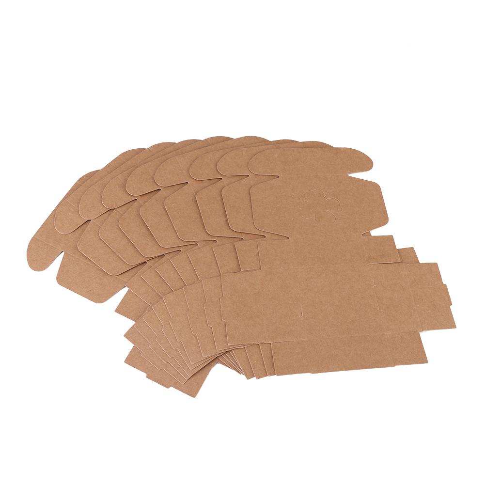10 Stück/packung Braune Papierboxen Für Handgemachte Seife, Partygeschenke, Hochzeitsgeschenke, Süßigkeitenverpackungen