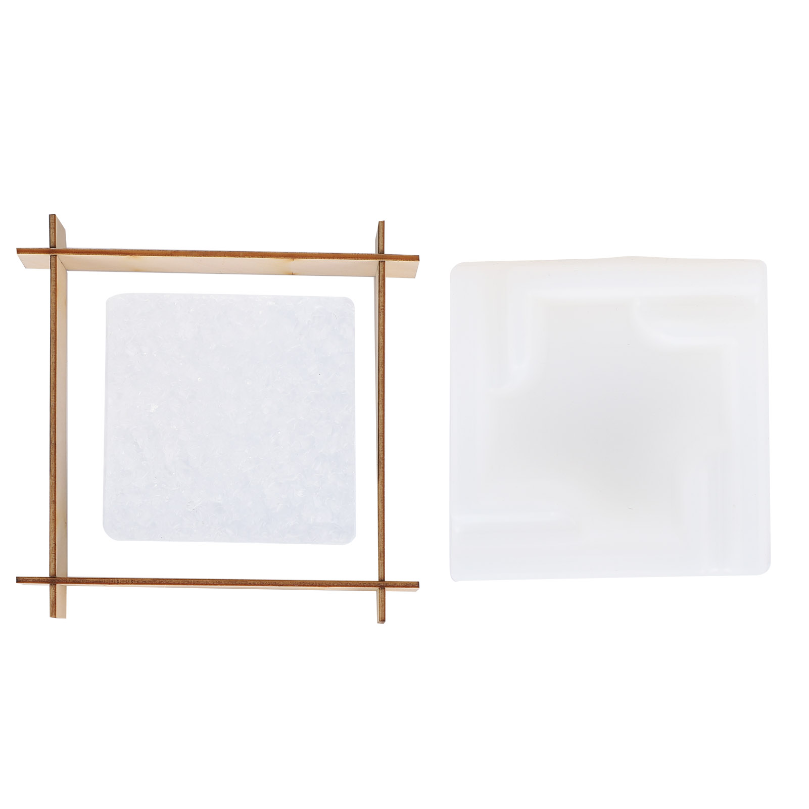 Set Aschenbecherform Diy Kristall Epoxidform Spiegeloberfläche Silikon Aufbewahrungsbox Basis L
