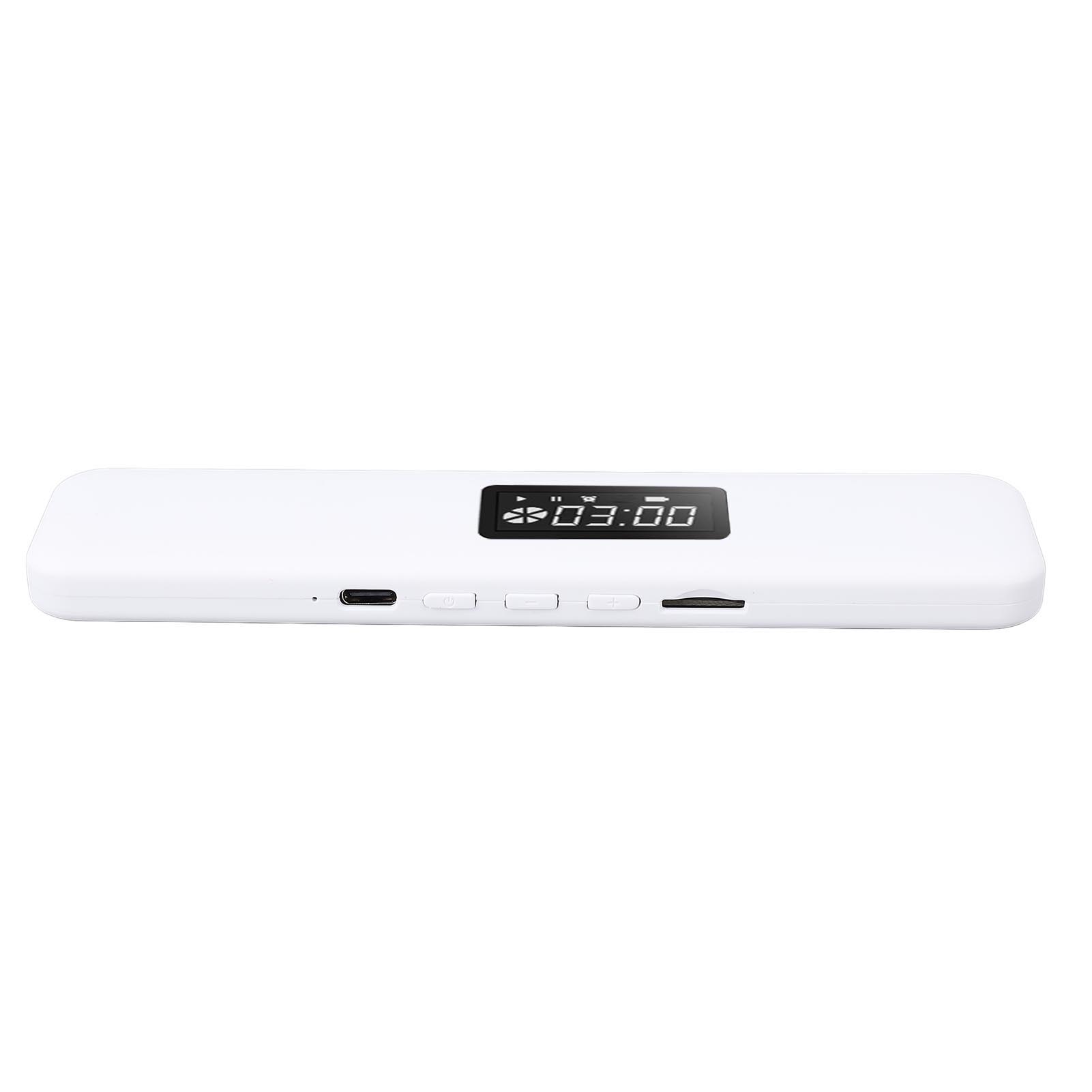 Tragbarer Knochenleitungslautsprecher Für Unter Das Kopfkissen Zum Schlafen, Bluetooth 5.3-verbindung, 300-mah-akku, 8 Stunden Standby-zeit, Weiß