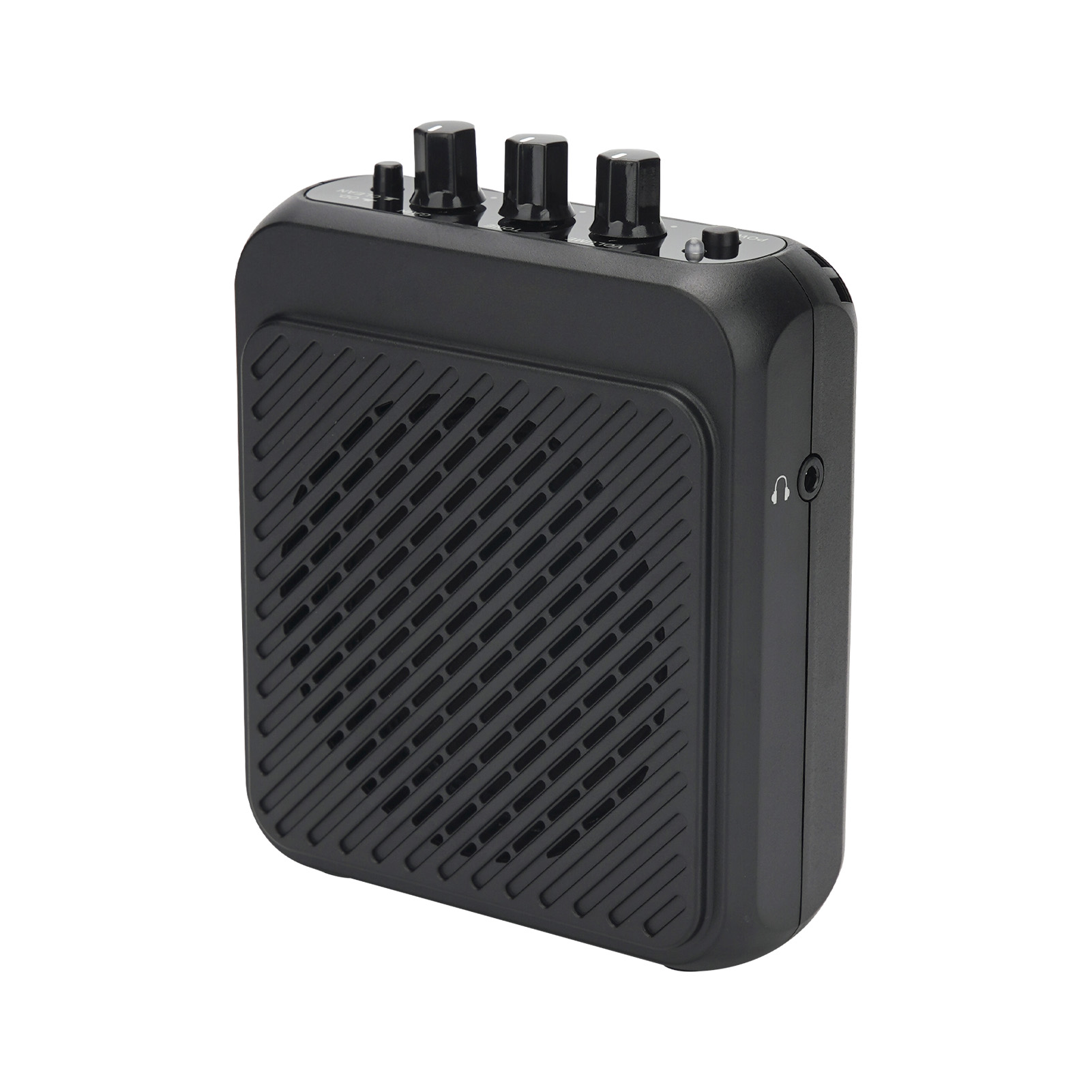 E-gitarrenverstärker Mit Bluetooth-lautsprecher, Mini-design Für Hüftgurt, 2 Modi (clean/overdrive), 3 W, Wiederaufladbar, Inklusive Kopfhörer Für Leises Üben