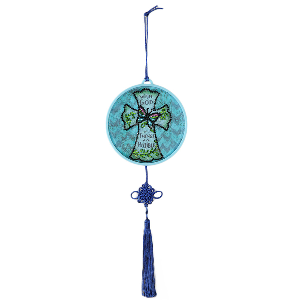 Hängende Diamantmalerei-lampe, Rund, Diy-led-licht, Geschenk, Heimdekoration, Schreibtischdekoration, Kunsthandwerk