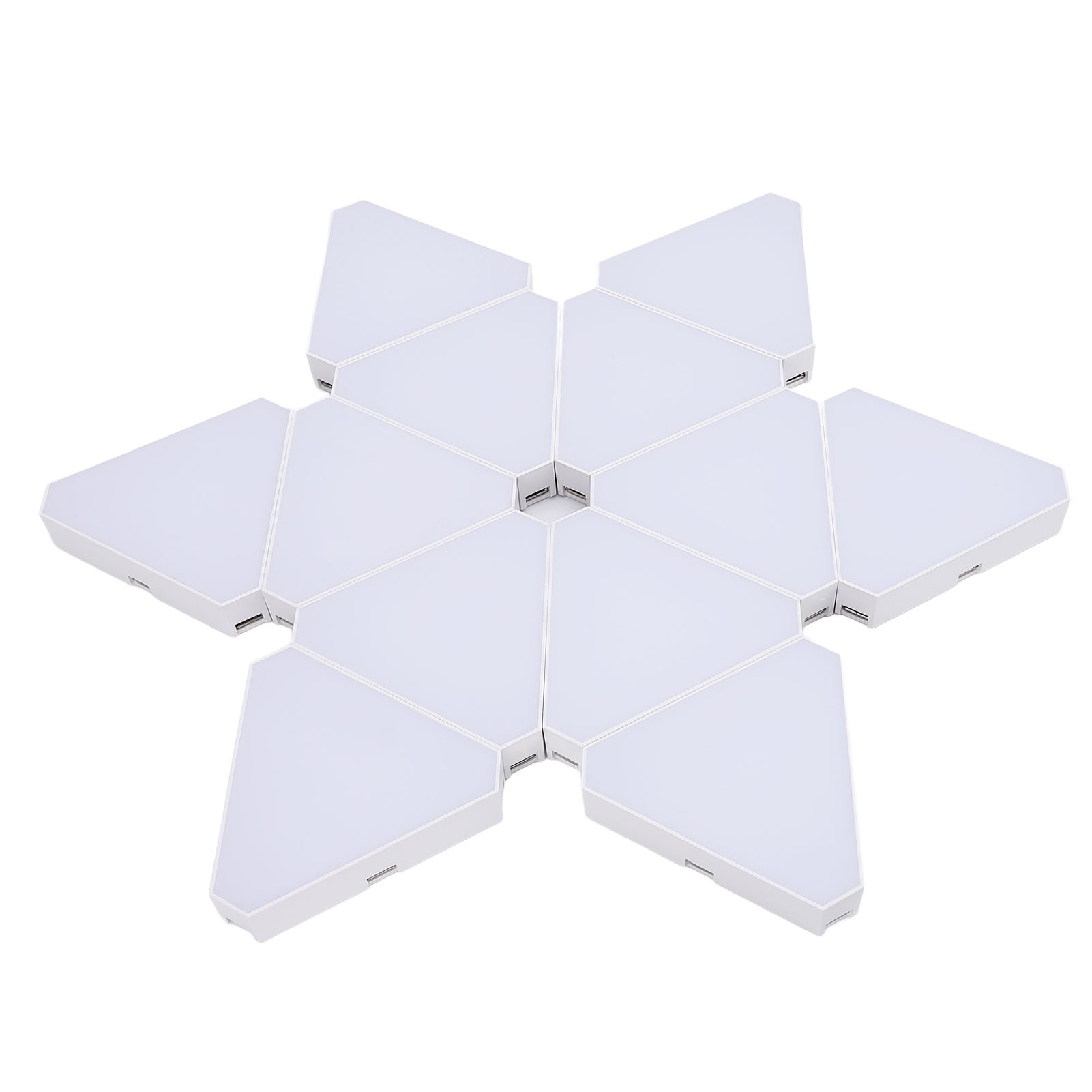 12er-set Dreieckige Lichtpaneele Mit Cooler Musiksynchronisation, Rgb-led-beleuchtung Für Gaming, Bluetooth-app-steuerung, Fernbedienung, Wandmontage