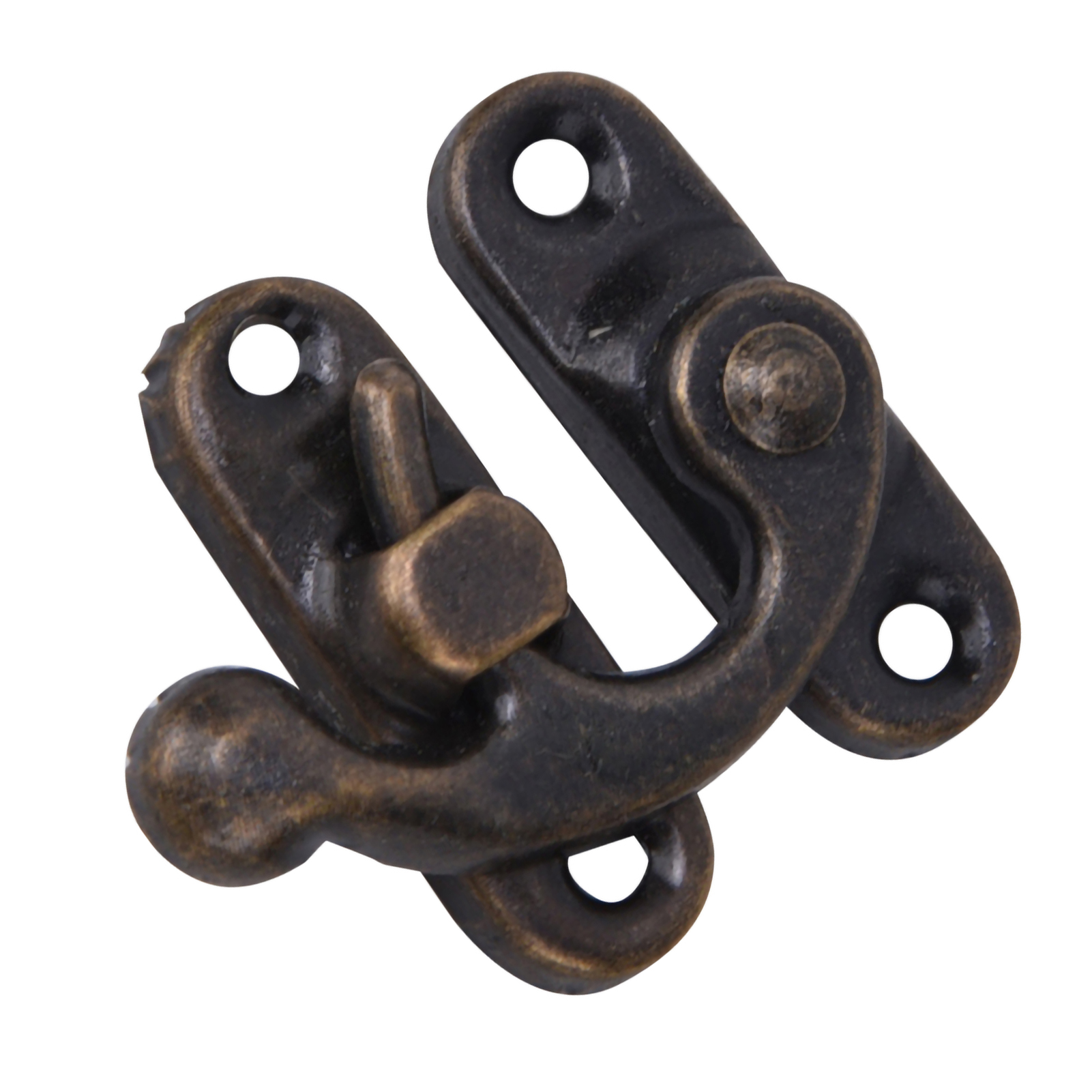 30 Stück Retro-schnappverschluss Aus Eisen Für Schmuck- Und Geschenkboxen, 3,2 X 2,8 Cm, Bronze, Rechts