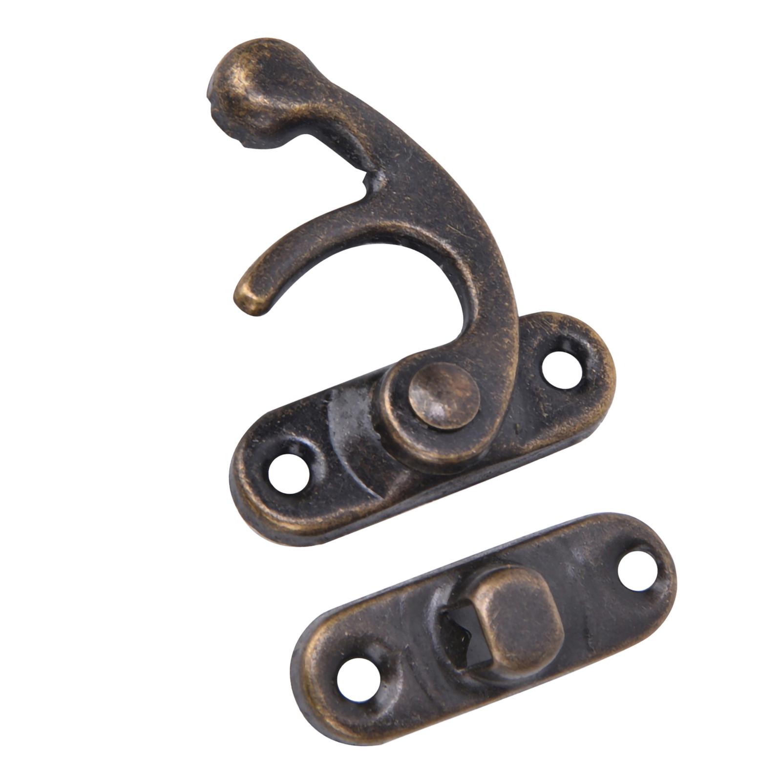 30 Stück Retro-schnappverschluss Aus Eisen Für Schmuck- Und Geschenkboxen, 3,2 X 2,8 Cm, Bronze, Links