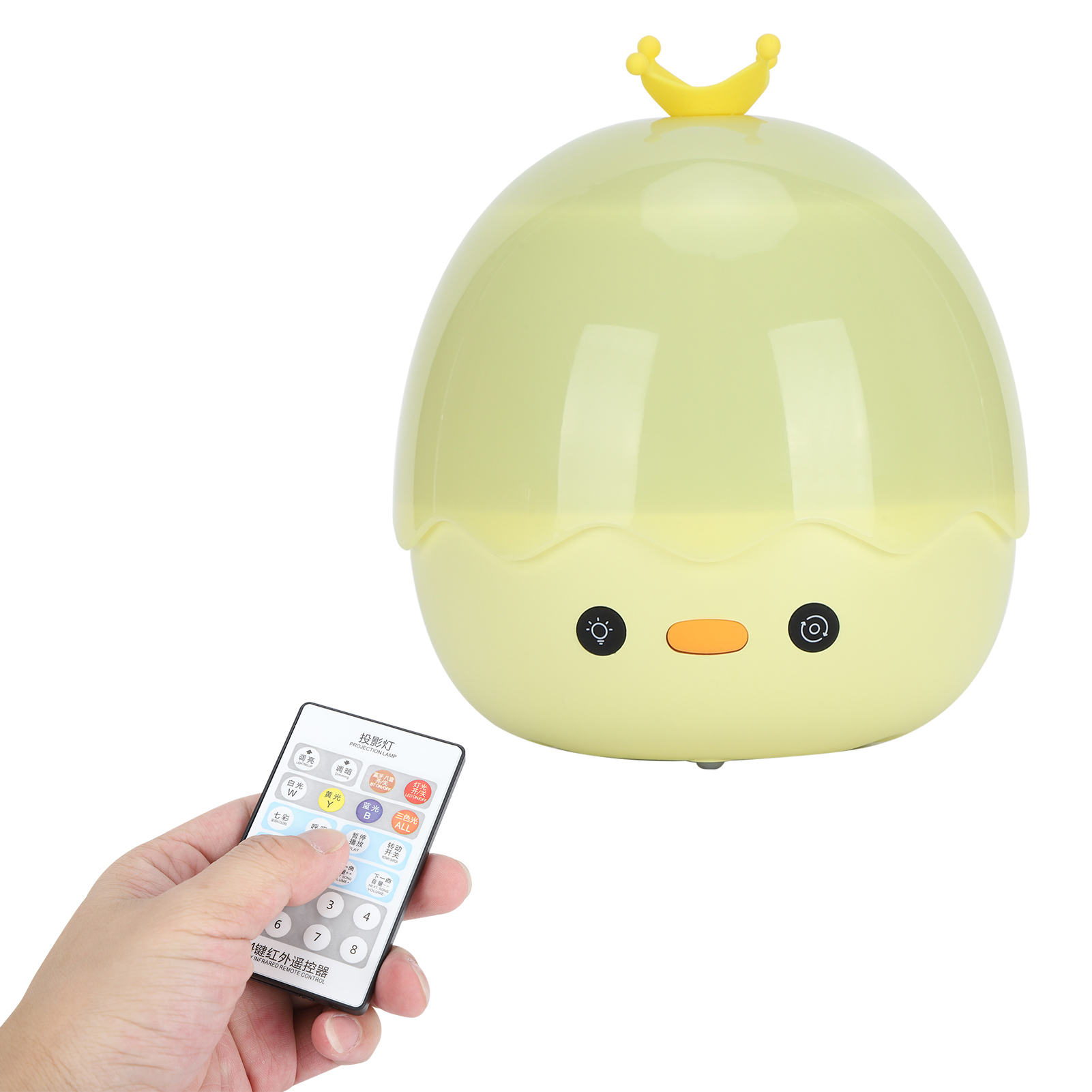 Nachtlicht-projektor, Mehrfarbige Lampe, Mini-bluetooth-lautsprecher, Fernbedienung, Abspielgerät, Kindergeschenk, Kronenente