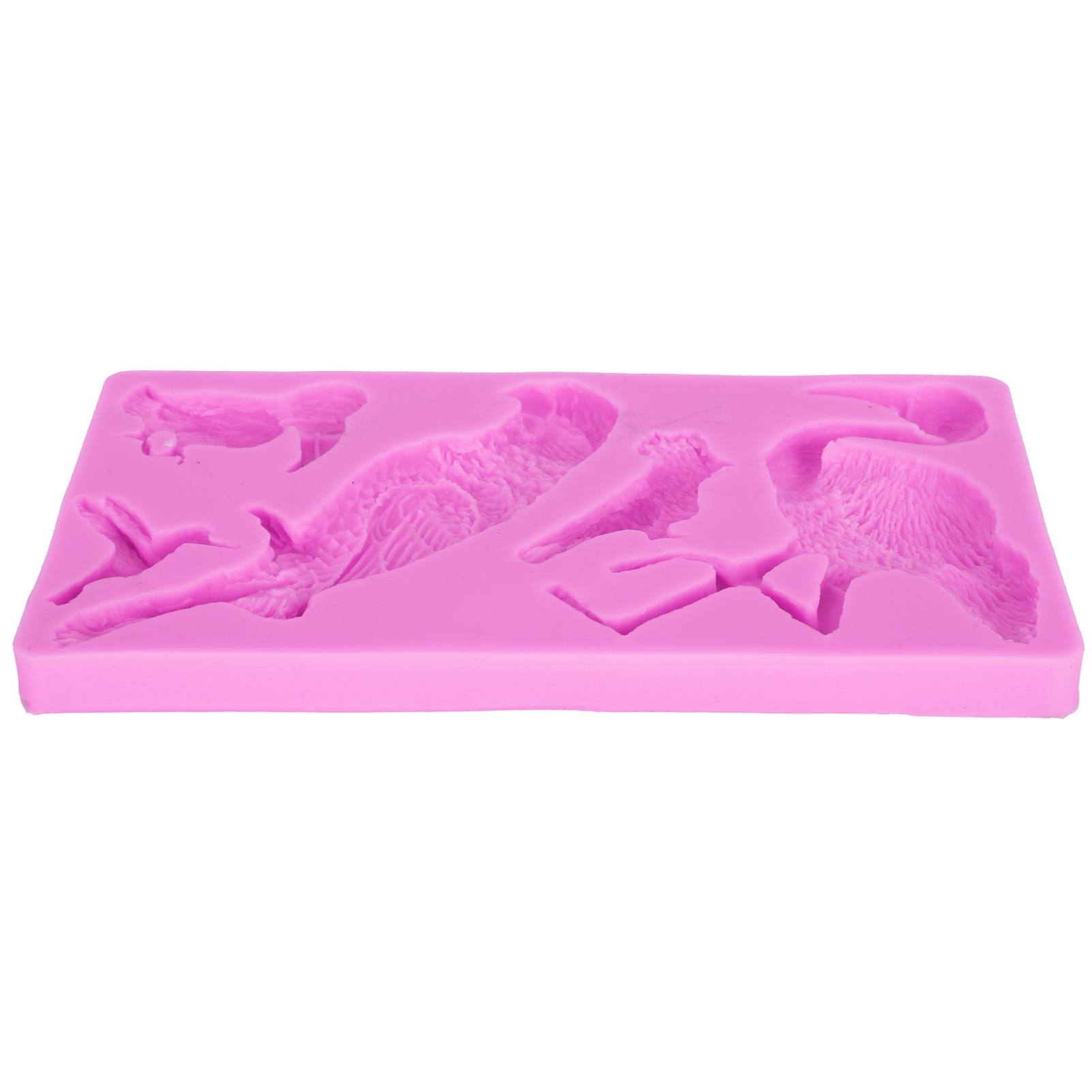 Tragbare, Weiche Silikonform Mit Vogelmuster Für Fondanttorten, Auch Geeignet Für Schokolade Und Kerzen (rosa)