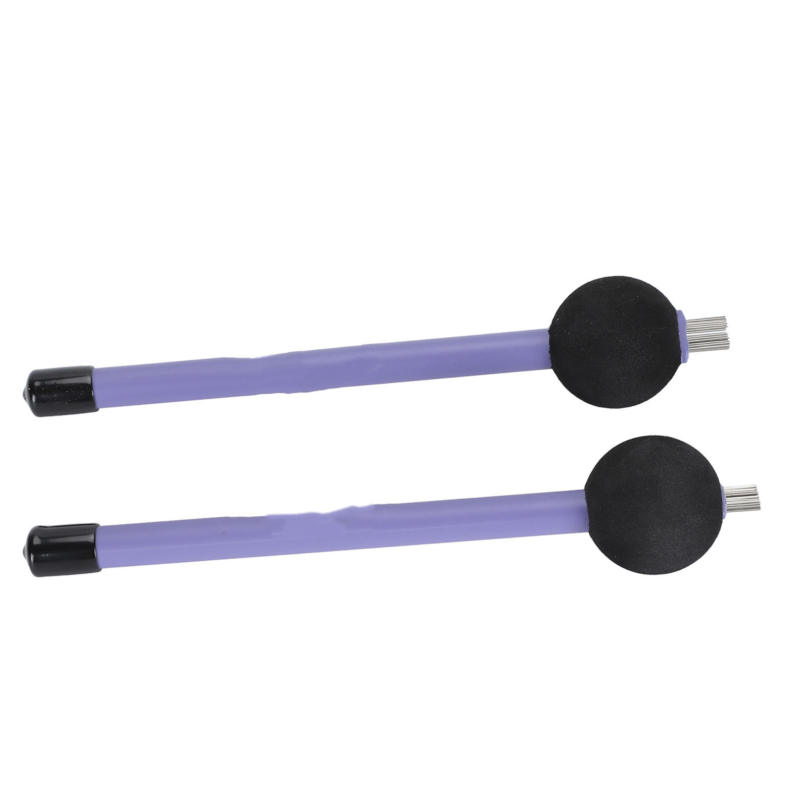 2er-set Trommelbürsten Aus Hochkohlenstoffhaltigem Stahldraht, Einziehbare Drumstick-bürsten Für Schlaginstrumente, Lila