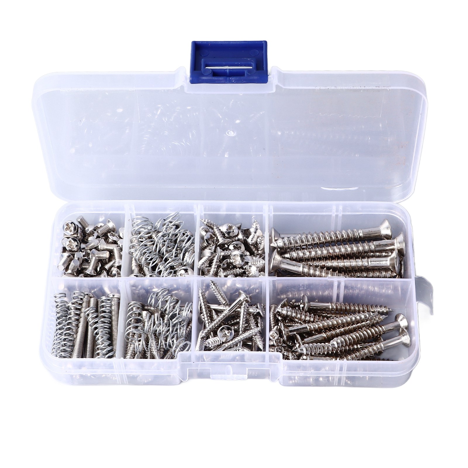Gitarrenschrauben-set, Stegschrauben- Und Federnsortiment, Metall-instrumentenzubehör Für Reparatur Und Wartung, Silber
