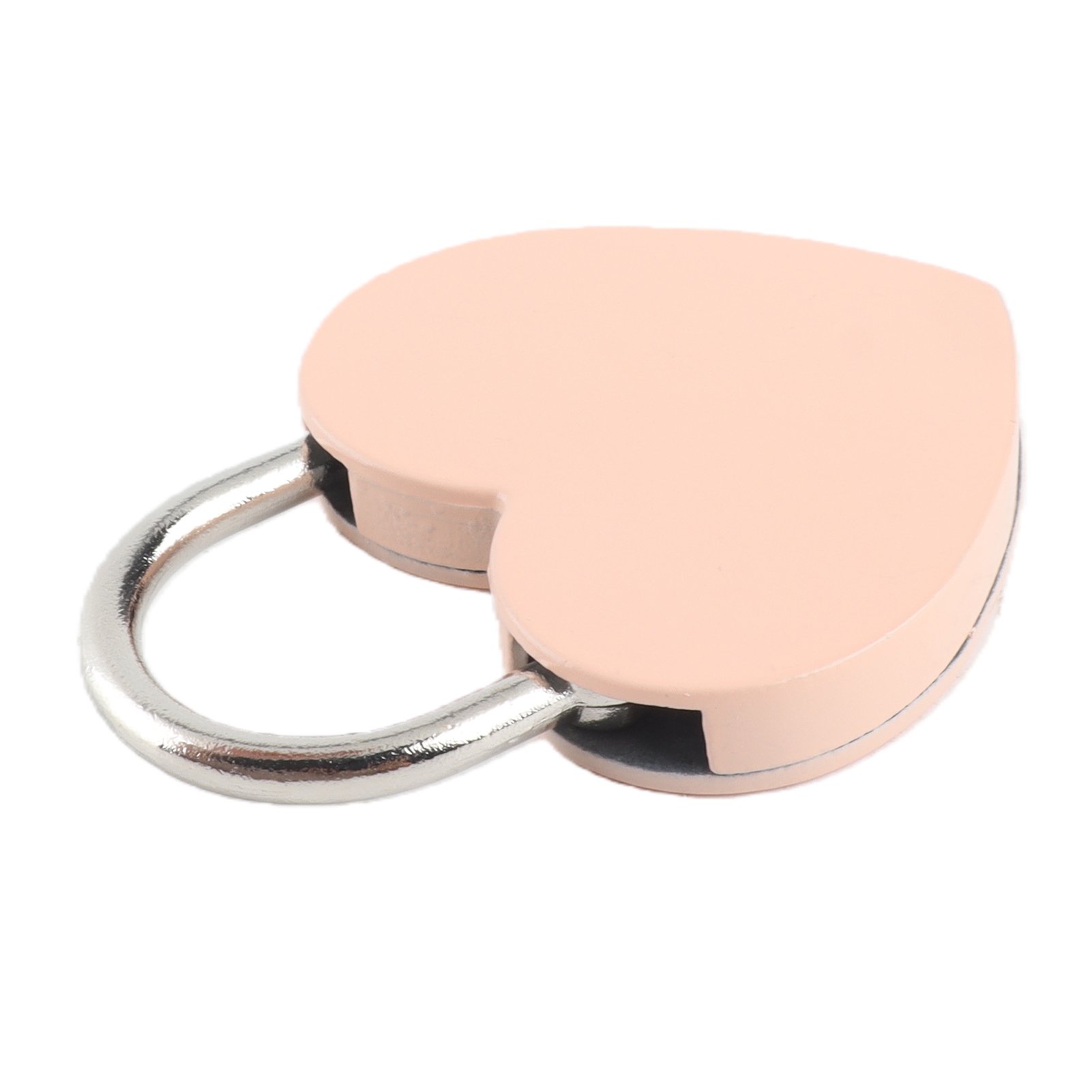 Herzförmiges, Farbenfrohes Metall-vorhängeschloss Mit Schlüssel, 45 X 59 Mm, Rosa, Ideal Für Haushalts- Und Bastelbedarf