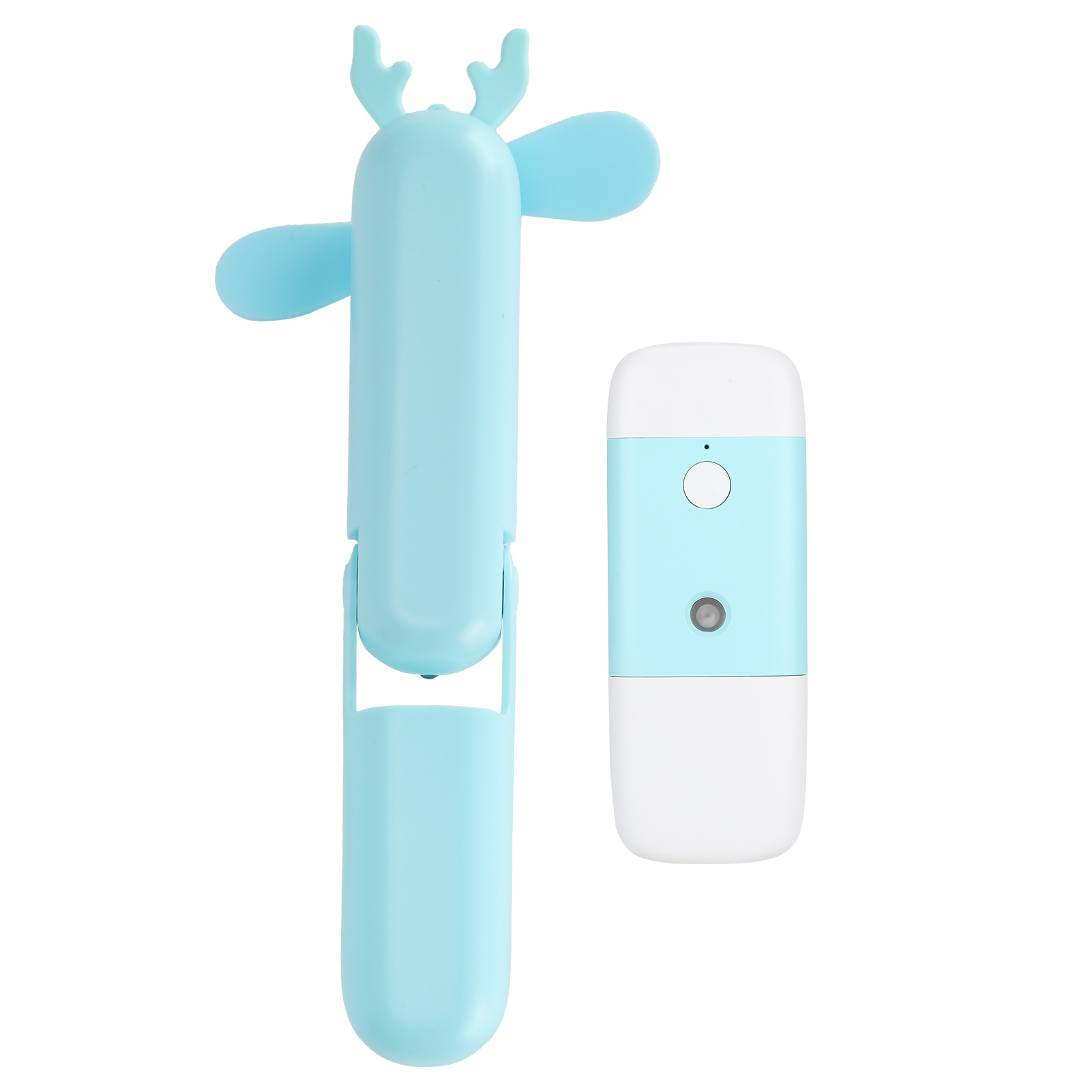 Handventilator Mini Klein Faltbar Usb Wiederaufladbar Mobiles Wasserauffüllset Für Studenten (blau)