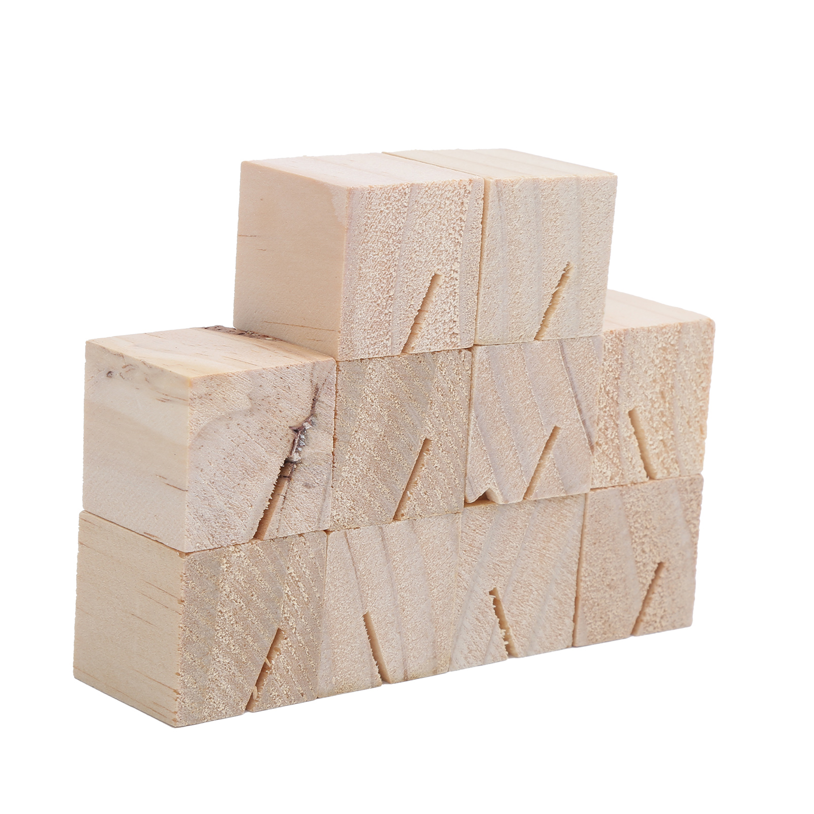 10 Stück Tischkarten Aus Holz, Handpoliert, Glatte Oberfläche, Rustikaler, Origineller Tischkartenhalter Für Partys, Quadratisch
