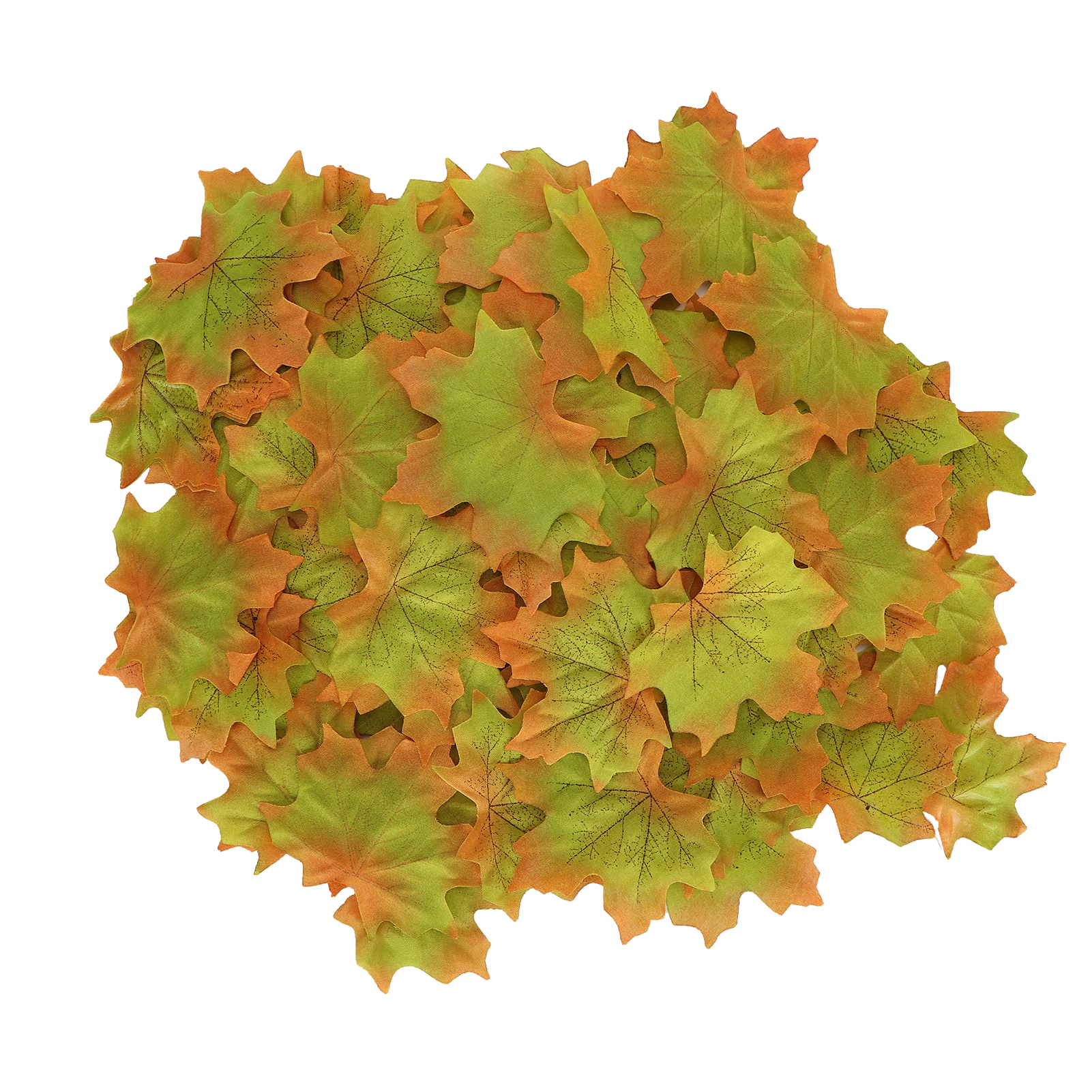 100 Künstliche Ahornblätter Pro Beutel Für Thanksgiving, Herbstfeste, Hochzeiten, Tischdekoration, Grün