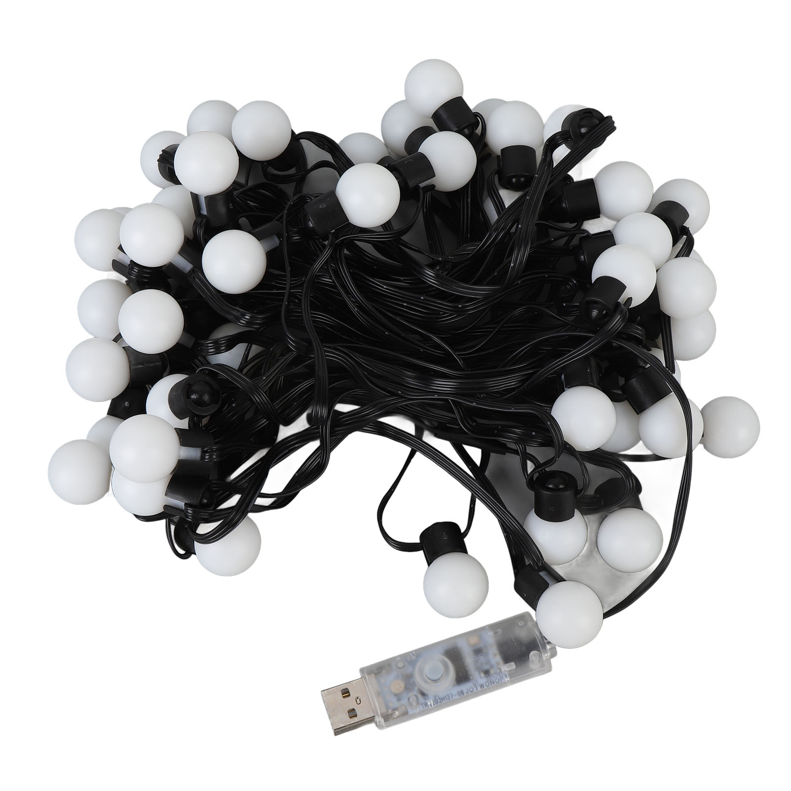 Rgb-lichterkette, 10 M, 50 Glühbirnen, Bluetooth-app-steuerung, Usb-betriebene Led-lichterkette Mit Fernbedienung Für Die Terrasse