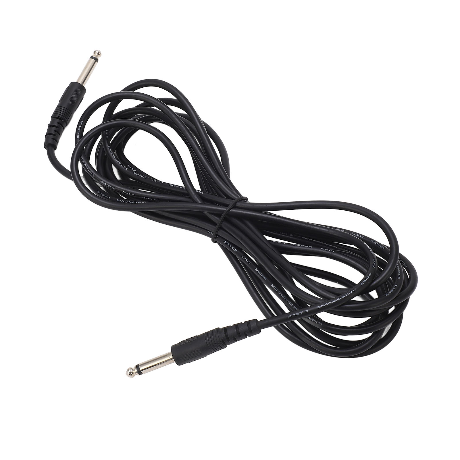 Gitarren-audiokabel, 6,3-mm-klinkenstecker, Gerader Stecker, 5 Meter Lang, Störungsfreies Pvc-abschirmkabel Für Bass, Keyboard Und Lautsprecher