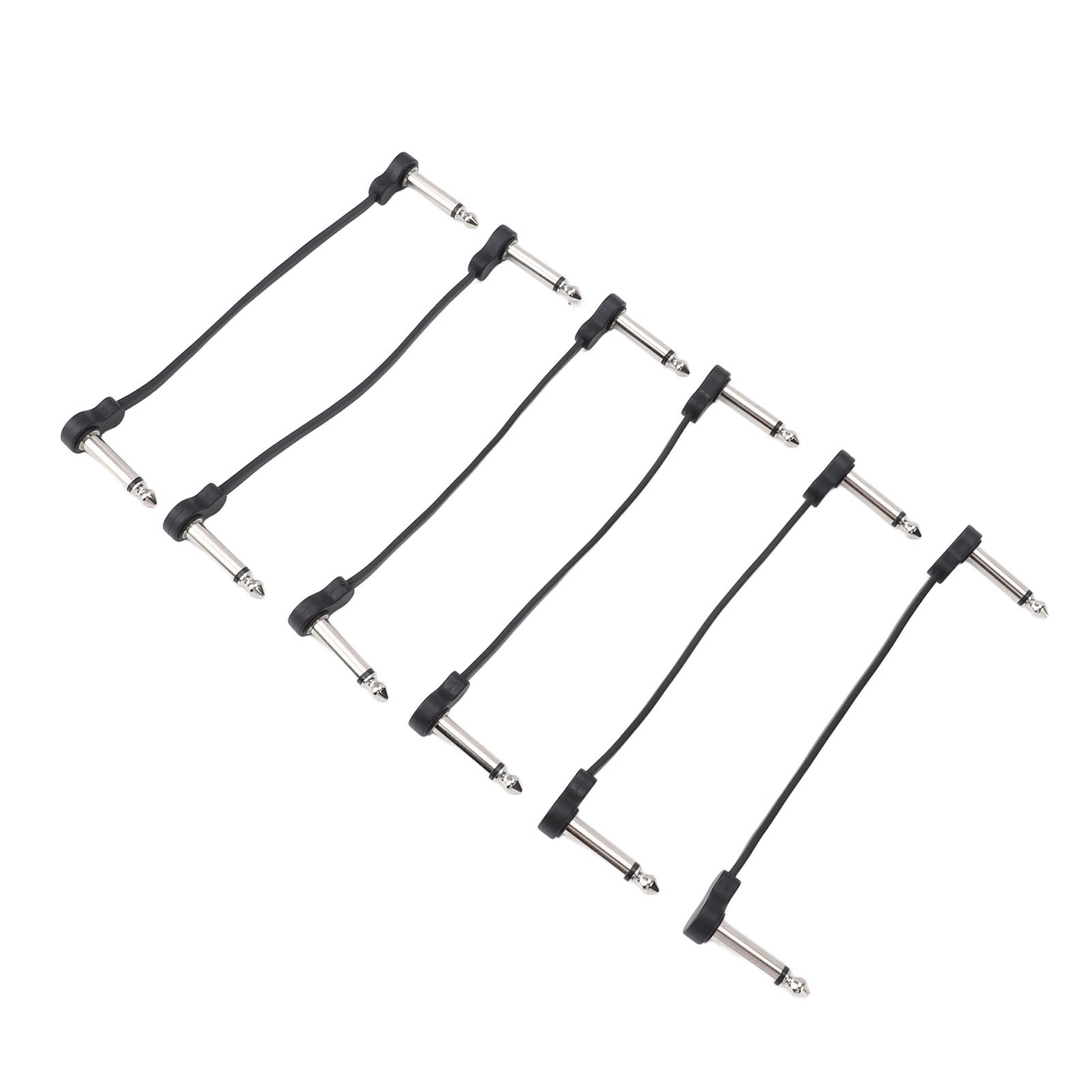 6-teiliges Gitarren-effektpedalkabel, 15 Cm (6 Zoll), 6,35-mm-klinkenstecker, Patchkabel Für Mikrofon, Verstärker Und Mischpult