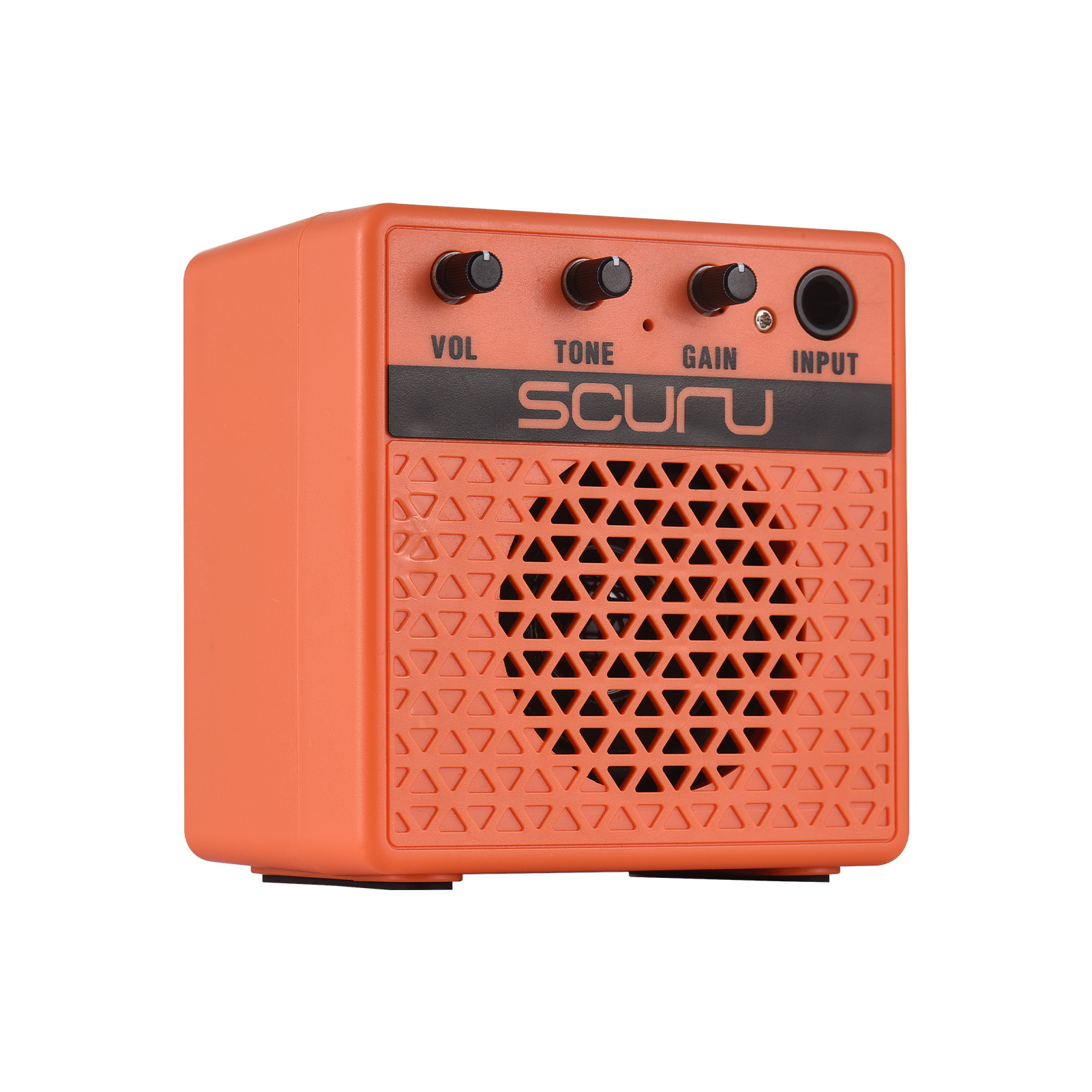 Scuru 8w Kompakter E-gitarrenverstärker, Tragbarer Übungslautsprecher Für Tägliches Üben Und Straßenauftritte, Wiederaufladbarer Verstärker Mit Bluetooth-/kopfhöreranschluss, Integriertem Clear- Und D
