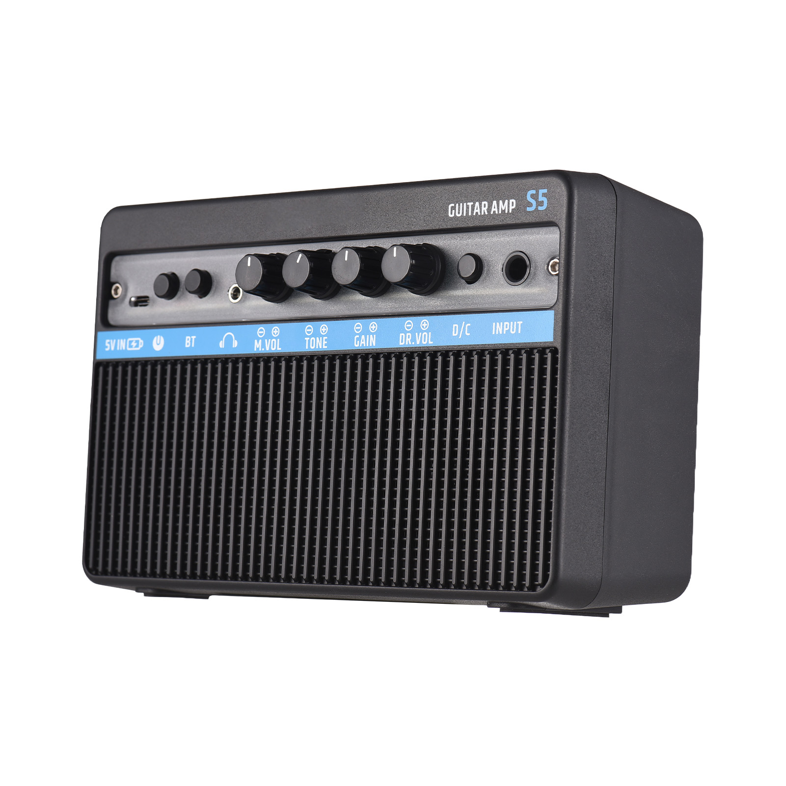 Scuru 16w Kompakter E-gitarrenverstärker, Tragbarer Übungslautsprecher Mit Integriertem Verzerrungseffekt, Plug & Play Für Tägliches Üben Und Straßenauftritte, Wiederaufladbarer Verstärker Mit Bluetoo