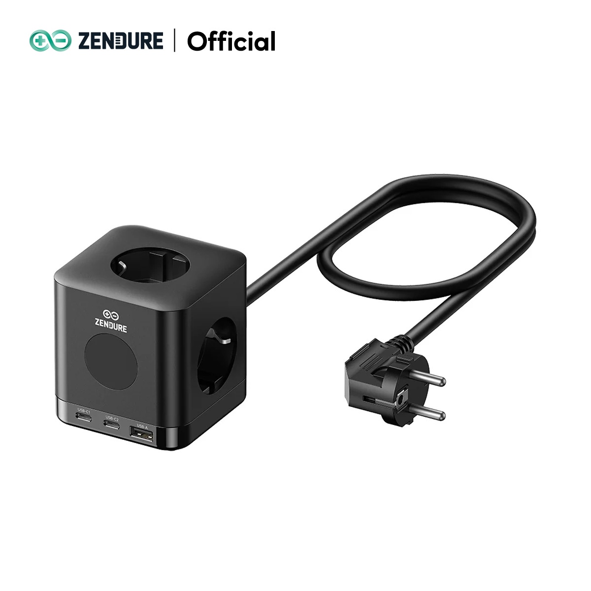 Zendure 6-in-1 Off-grid Steckdosenwürfel 67w Mit 1 Usb-a & 2 Usb-c 3680w Ac, Steckdosenleiste Mit Ac Socket, Tragbar Ladegerät, 1,5m Kabel Für Solarflow & Hyper 2000