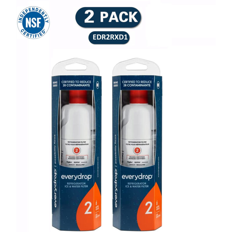 Whirlpool Everydrop Kompatible Wasserfilter – 2er-pack – 99 % Bleireduzierung – Einfacher Austausch In Wenigen Minuten