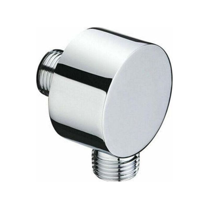 Runder Schlauchanschluss – Verchromter Wandwinkel – Messing – Universal – 1/2" – Sandanschluss – Wandmontierter Duschanschluss Für Handbrause