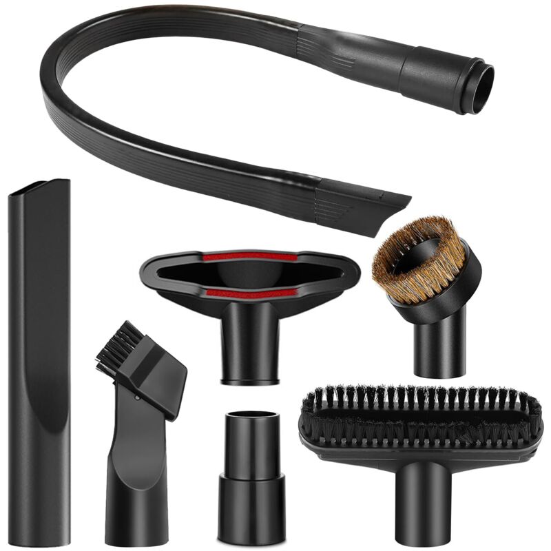 7-teiliges Staubsauger-zubehörset, Universal-staubsaugerdüse Mit 58 Cm Langer, Flexibler Flachdüse, Universal-staubsaugerdüse Mit Bürste Für Alle Staubsauger Mit 32–35-mm-anschluss
