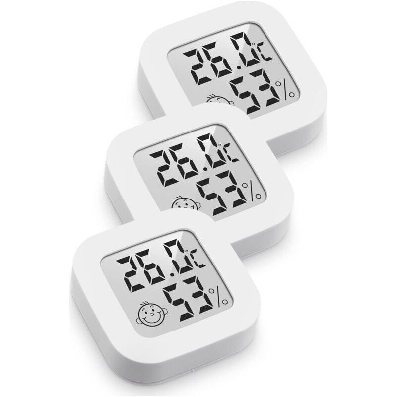 Mini-digital-thermometer/hygrometer Mit Hoher Präzision Für Den Innenbereich Und Komfortstufenanzeige