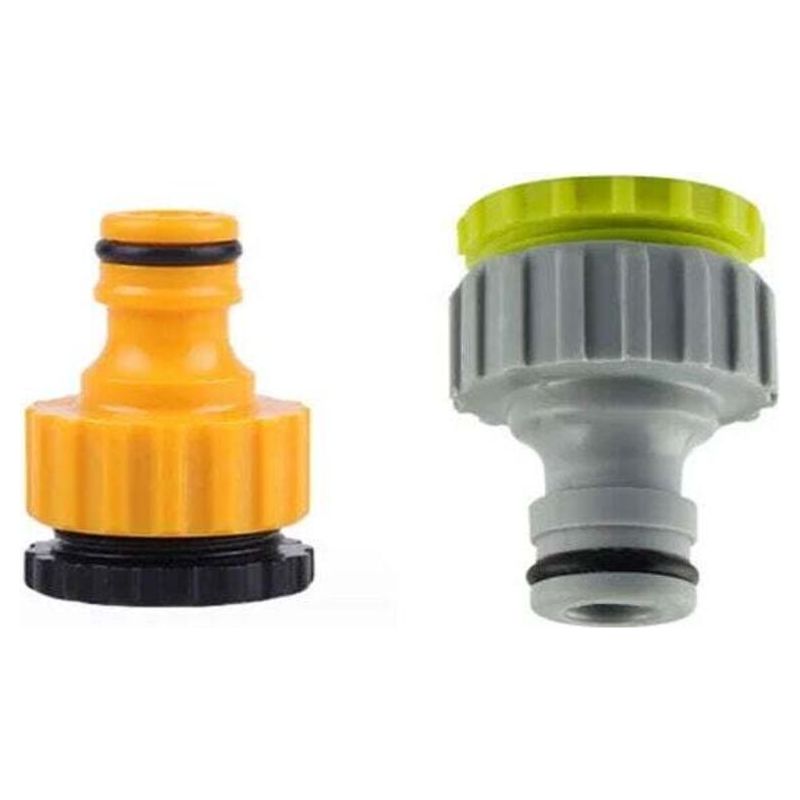 2-in-1 Gartenhahnverbinder, 2er-pack, 1/2"- Und 3/4"-verbinder Für Bewässerungsschläuche