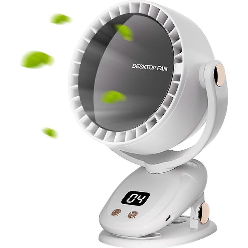 Rotorblattloser Tischventilator, Kleiner 6-stufiger Lüfter, Ideal Für Den Leisen Einsatz Zu Hause, Im Büro Und Im Schlafzimmer.